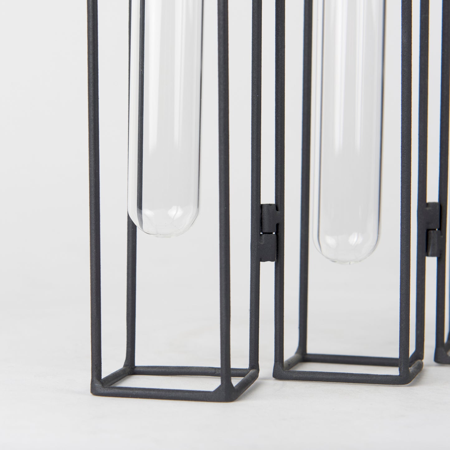 Mila 13.4L x 2.5W x 11.0H Metal and Glass Decorative Accent