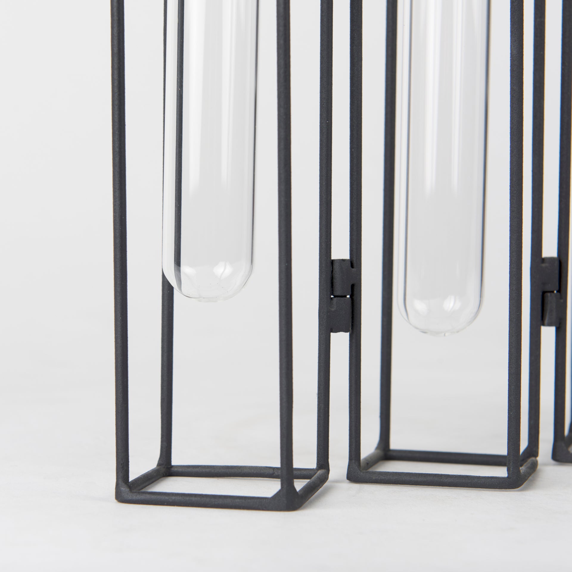 Mila 13.4L x 2.5W x 11.0H Metal and Glass Decorative Accent