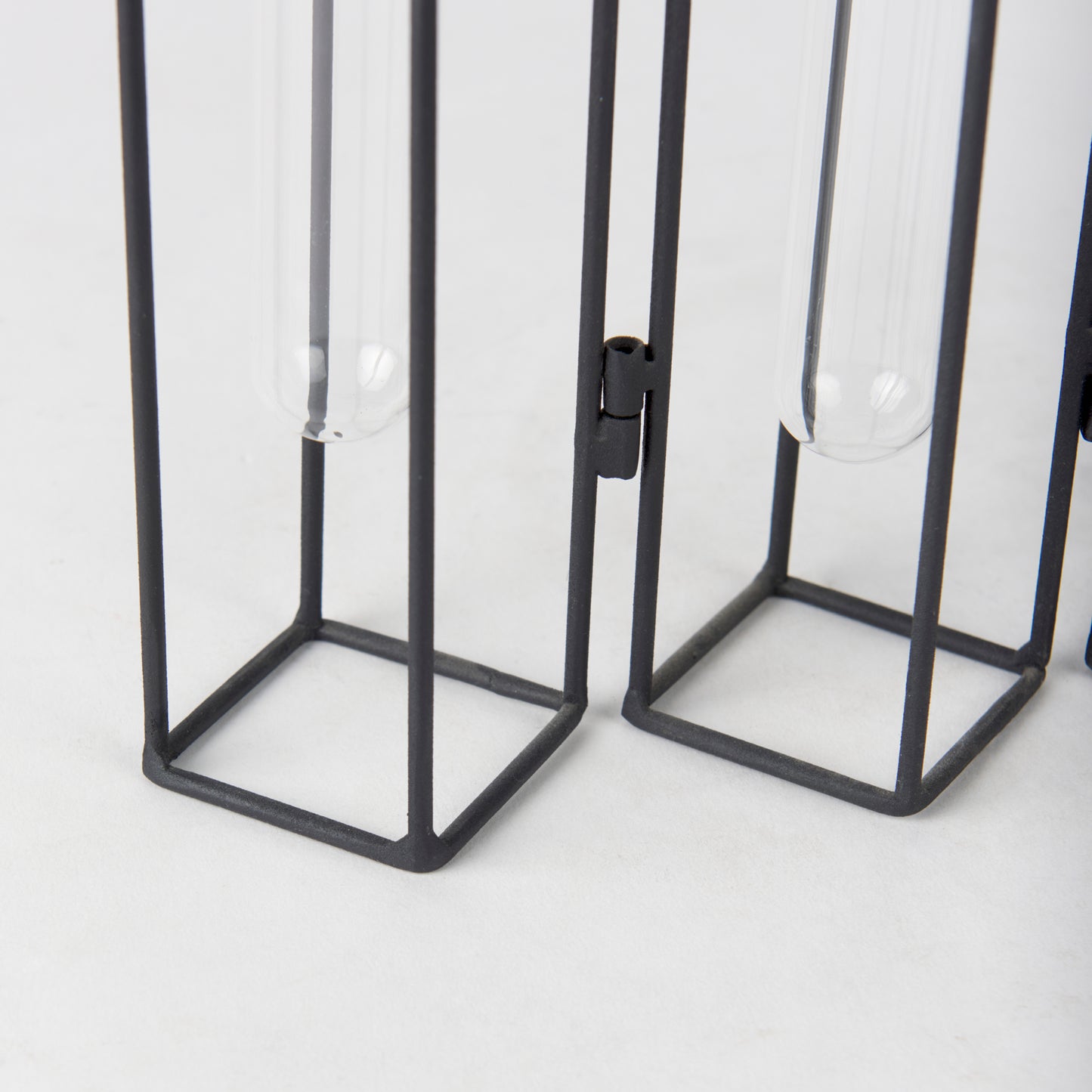 Mila 13.4L x 2.5W x 11.0H Metal and Glass Decorative Accent