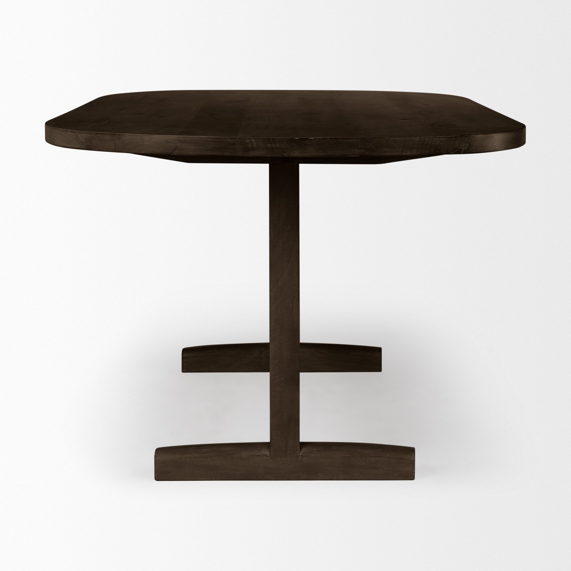 Viktor Dining Table Dark Brown Wood | 84L - dining-table