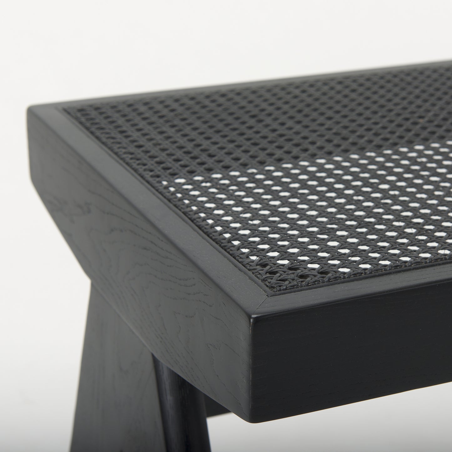 Arvin 59.1L x 17.7W x 18.1H Black Wooden Bench