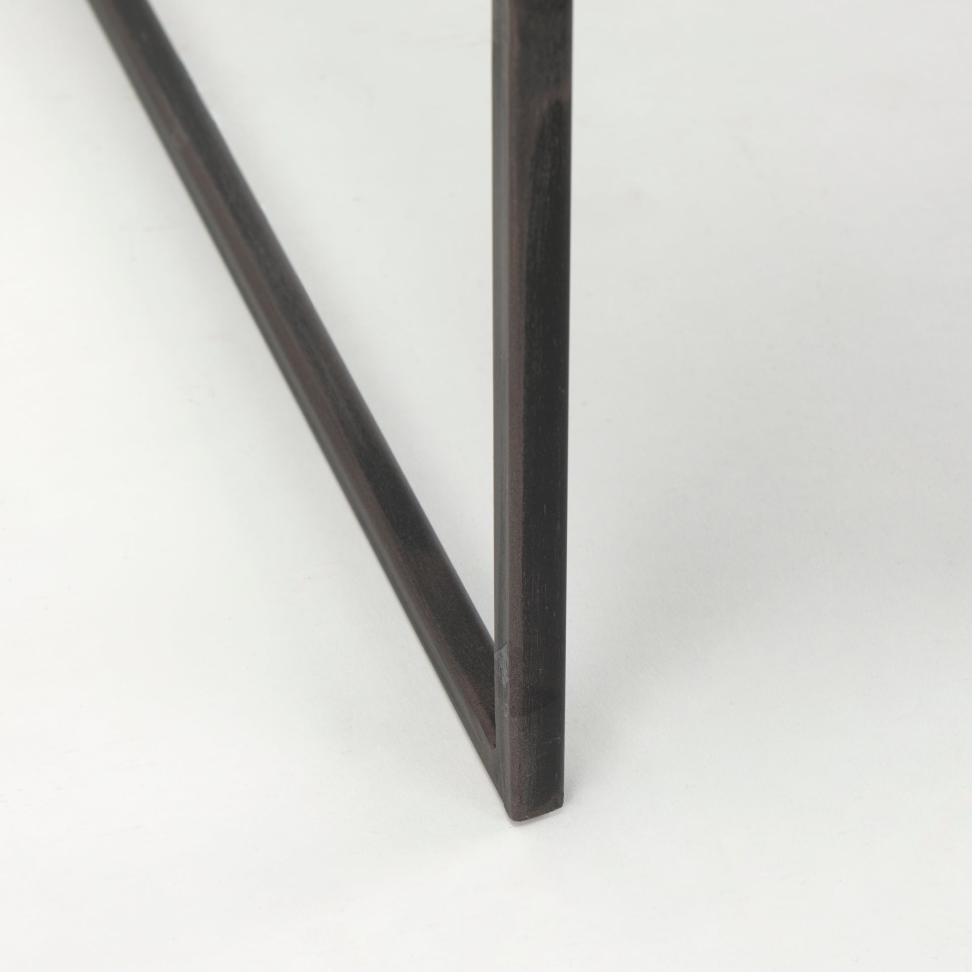 Ronin 22"H Square 2-Tier Wood w/ Black Metal Accent Table