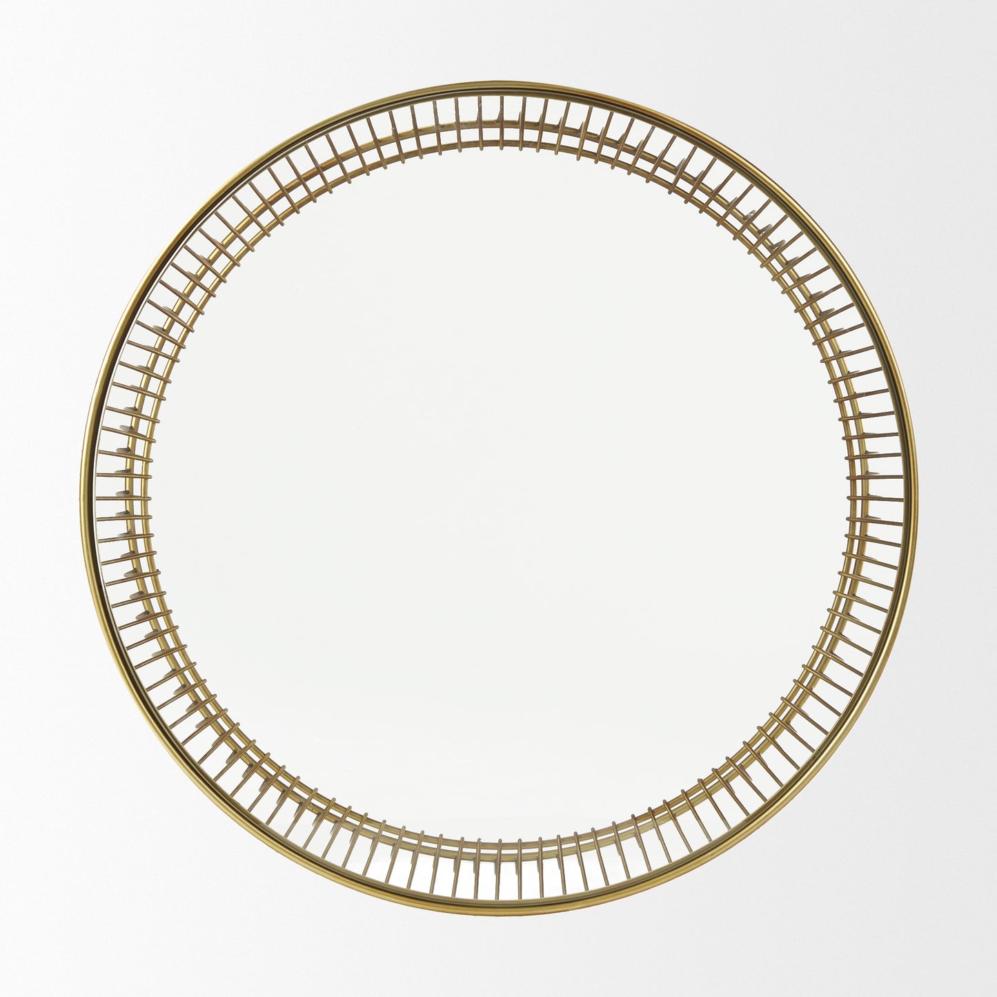 Shani Round Gold Metal w/ Glass Coffee Table