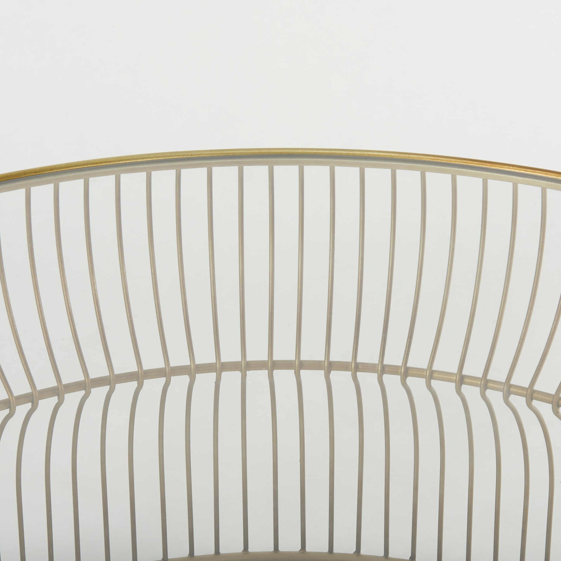 Shani Round Gold Metal w/ Glass Coffee Table