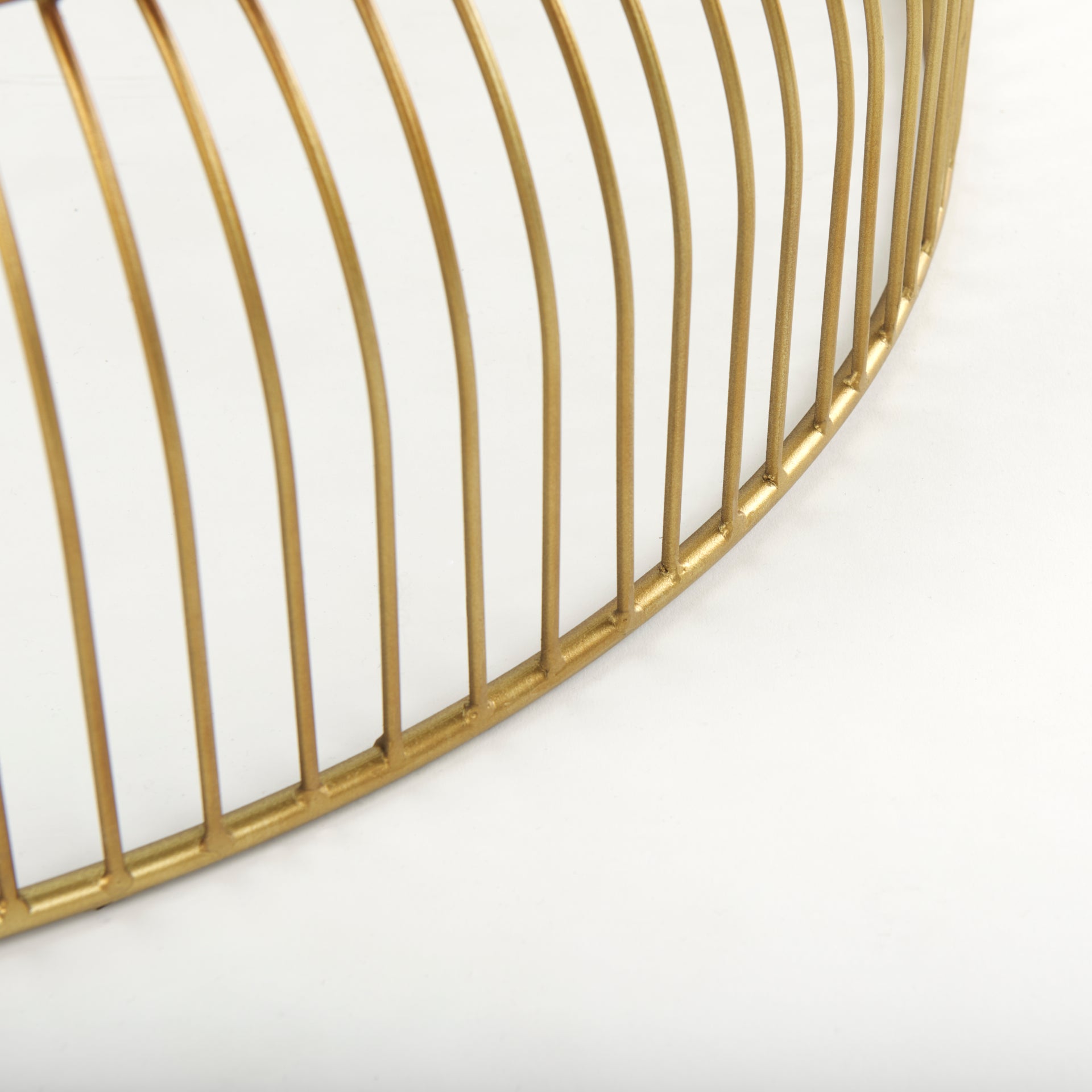 Shani Round Gold Metal w/ Glass Coffee Table