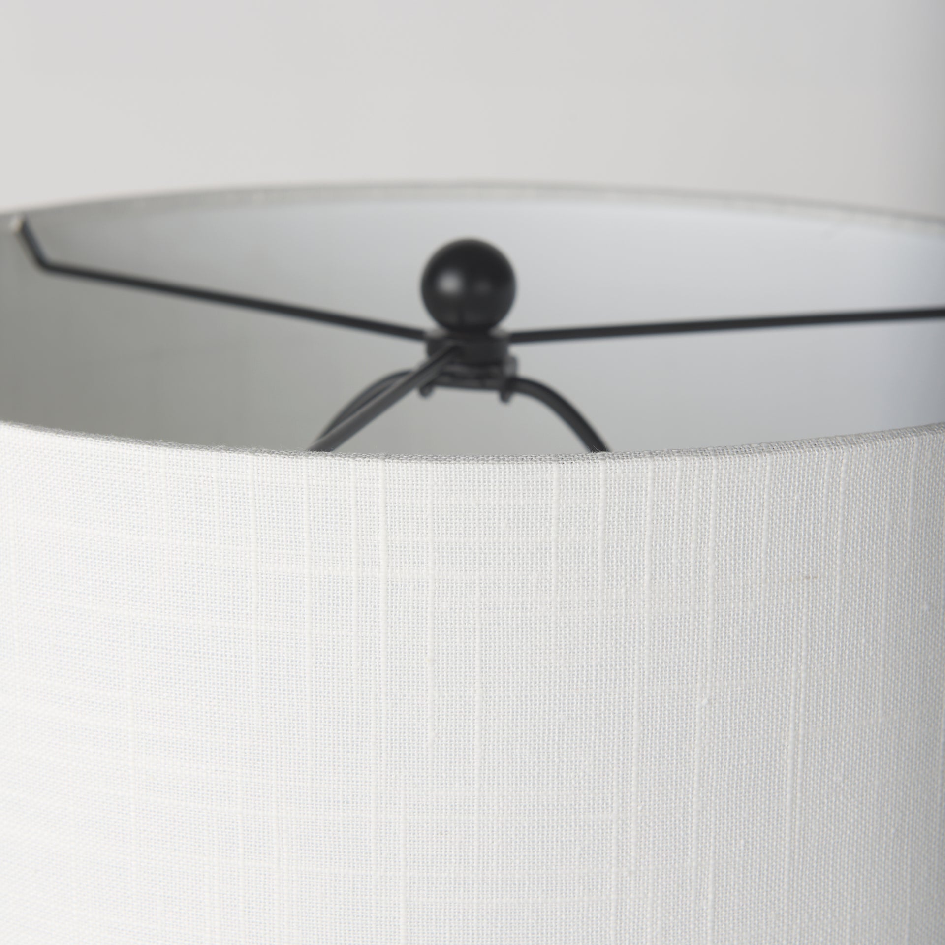 Sarah Table Lamp Black Metal | White Shade - table-lamps