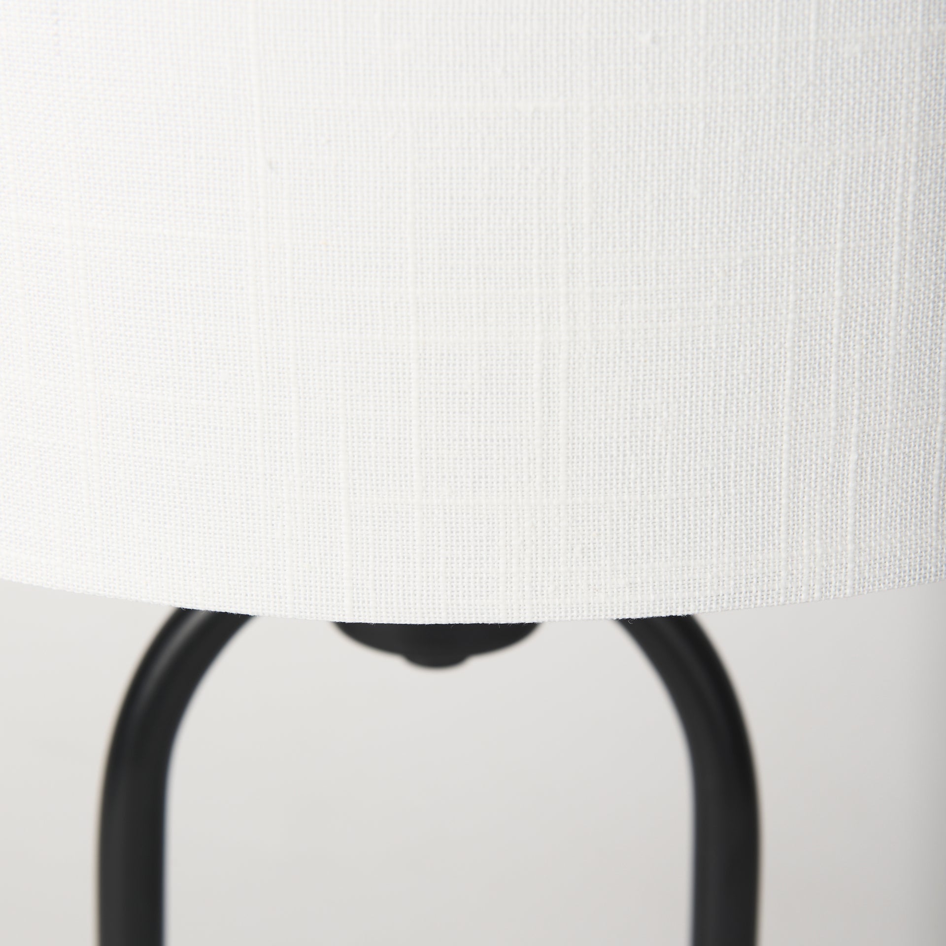 Sarah Table Lamp Black Metal | White Shade - table-lamps