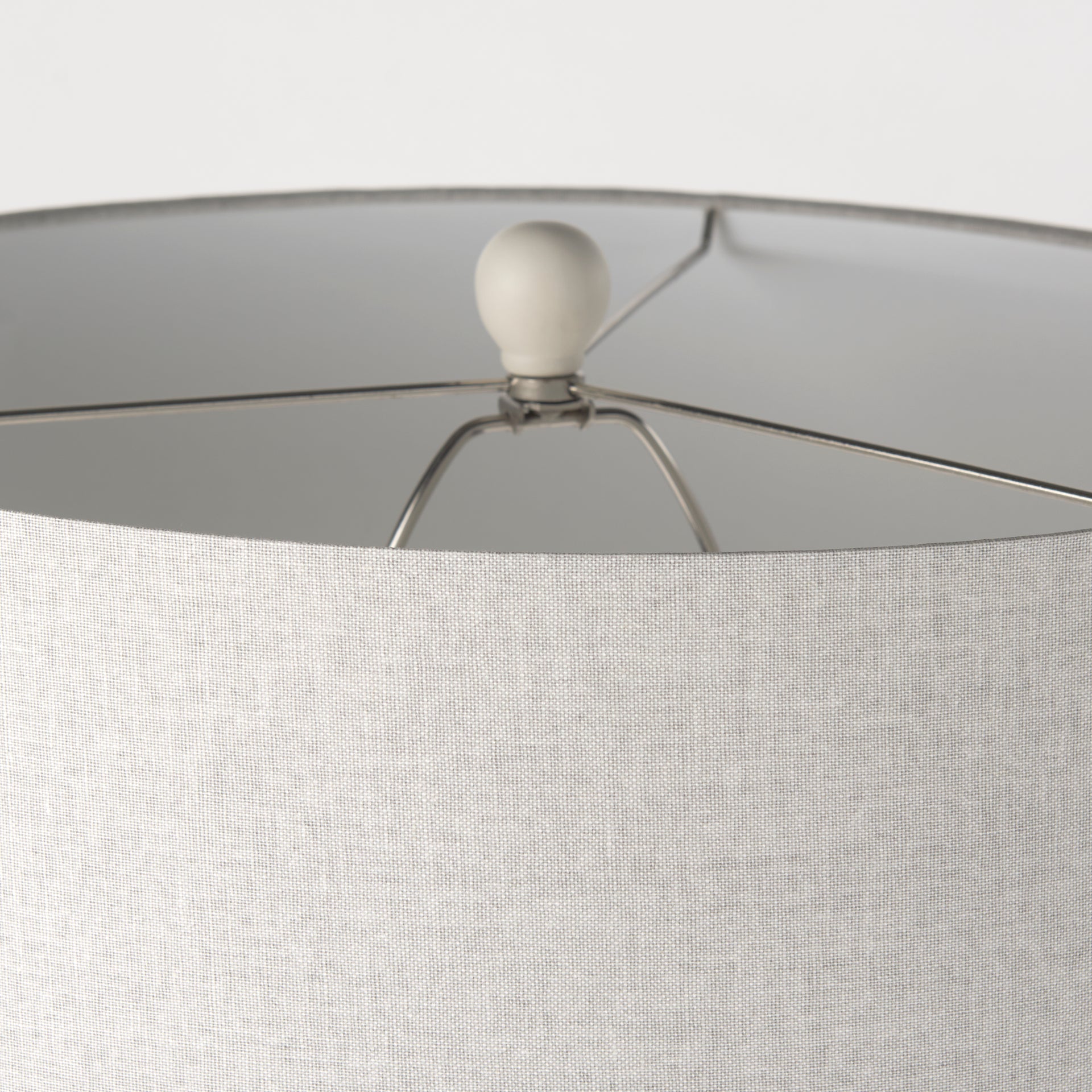 Cato Table Lamp Cream Base | White Shade - table-lamps