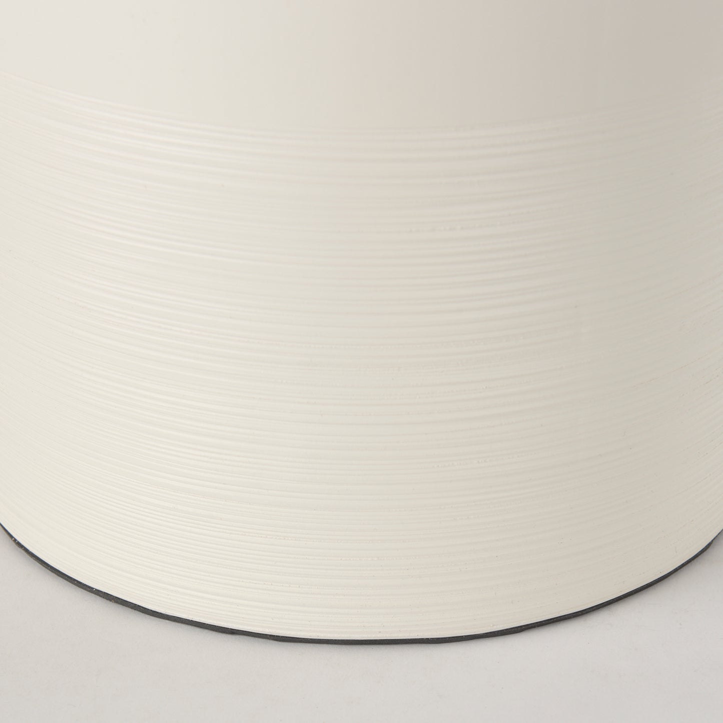 Cato 20.0L x 20.0W x 33.5H Cream Base W/White Shade Table Lamp