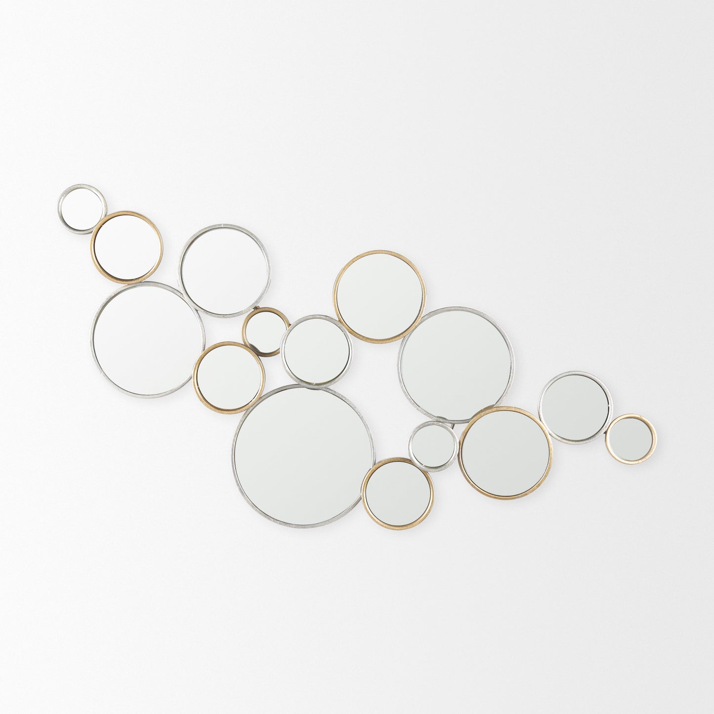 Halenday Wall Mirror Gold Metal - wall-mirrors-grouped