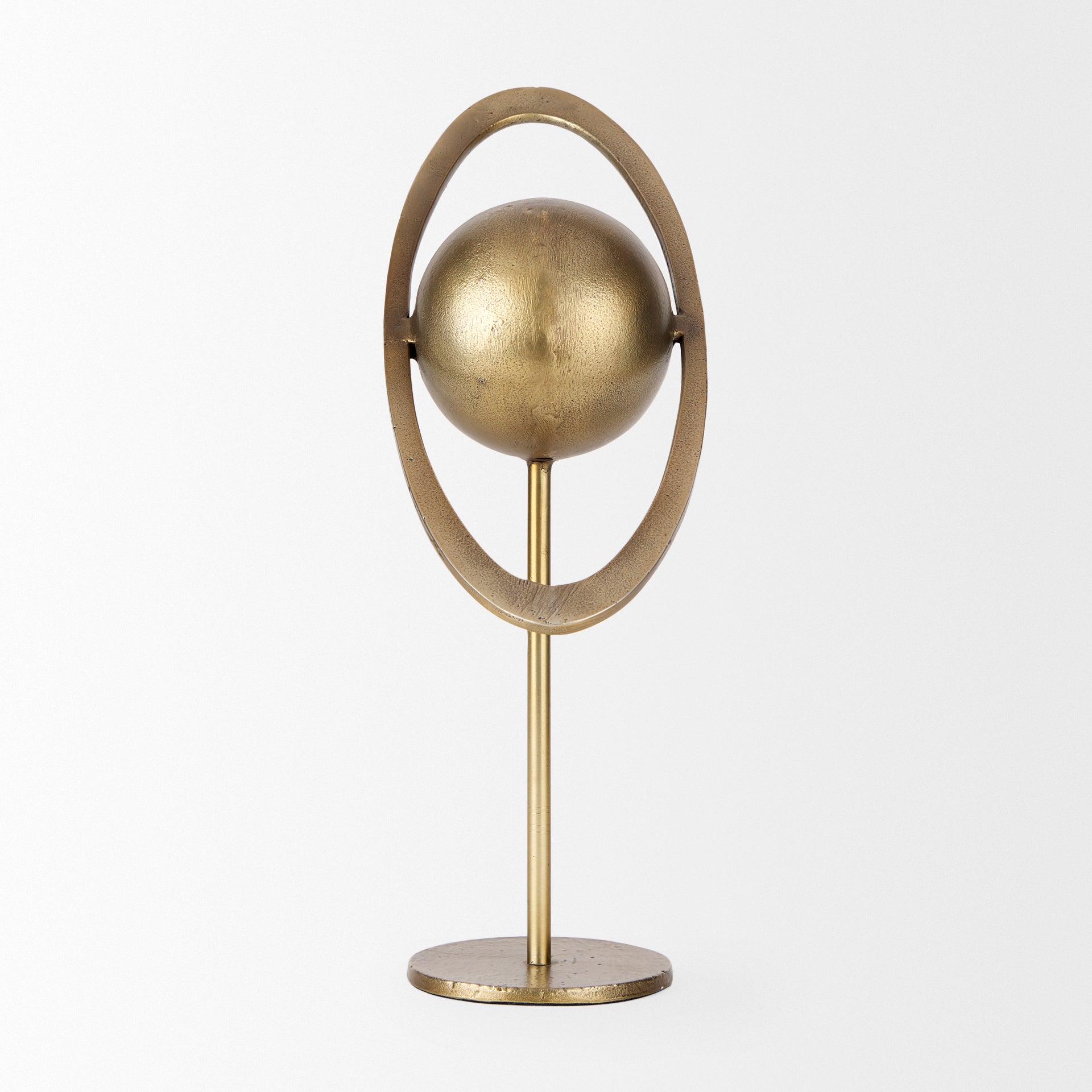 Atlas 15.0L x 7.0W x 16.0H Gold Metal Solar System Ornament