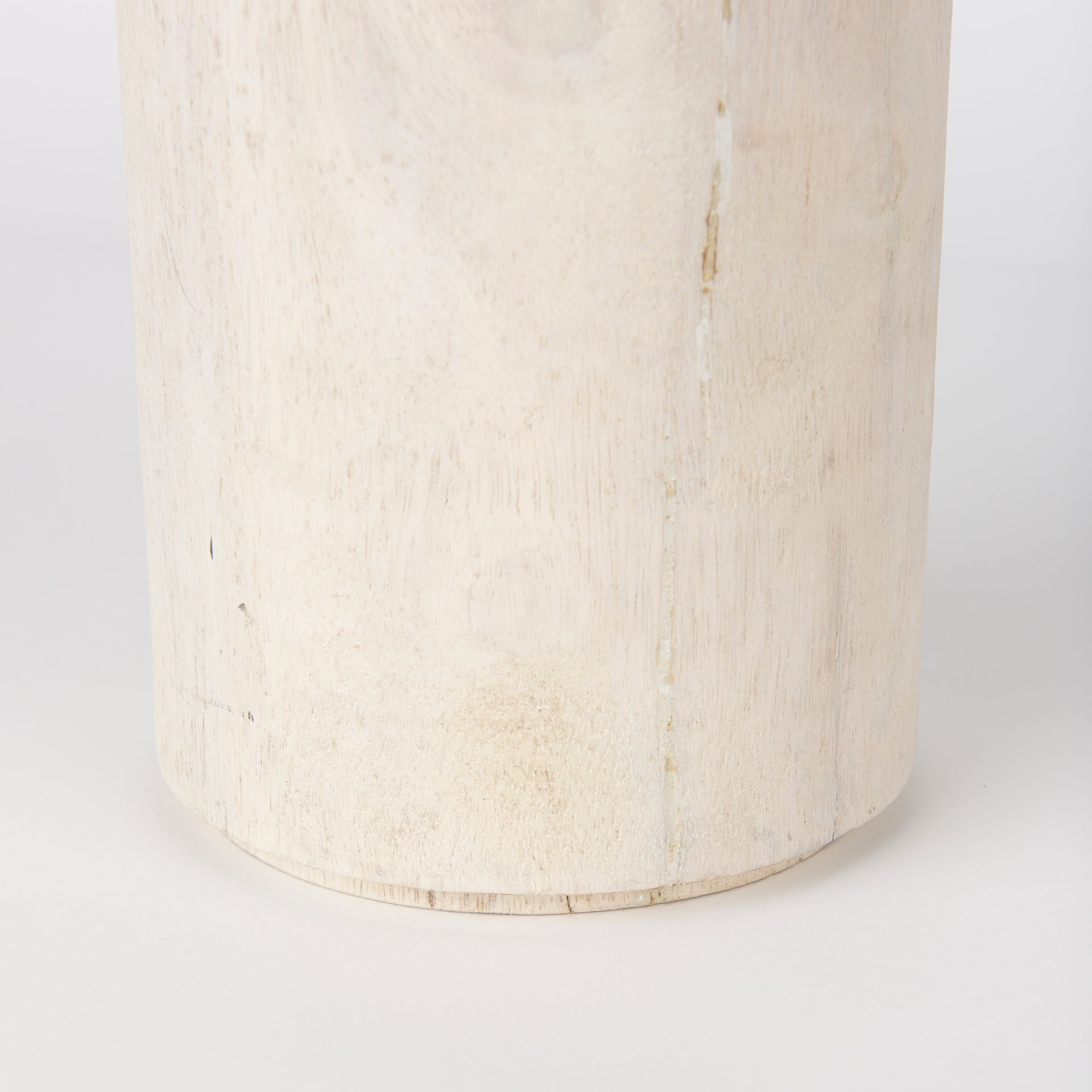 Knox Tall White-Wash Wood Decorative Object