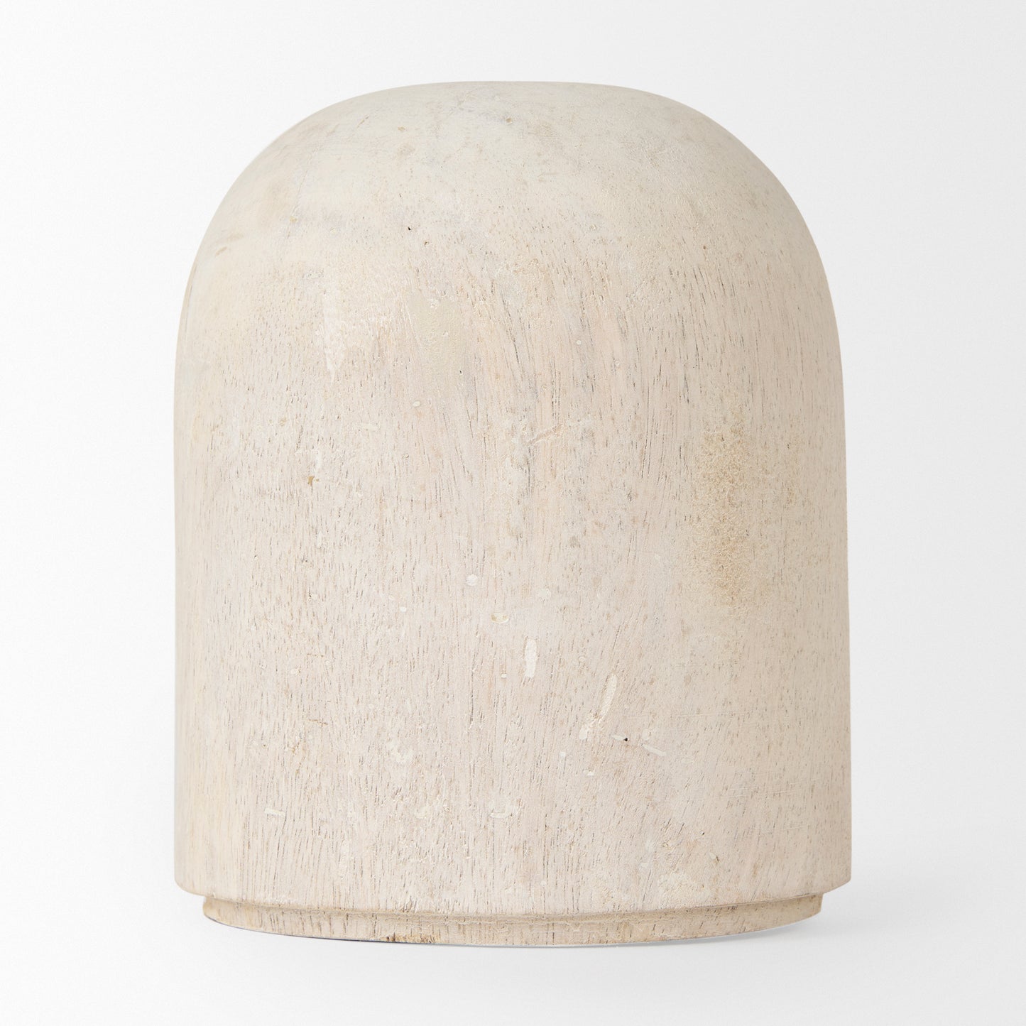 Knox Short White-Wash Wood Decorative Object