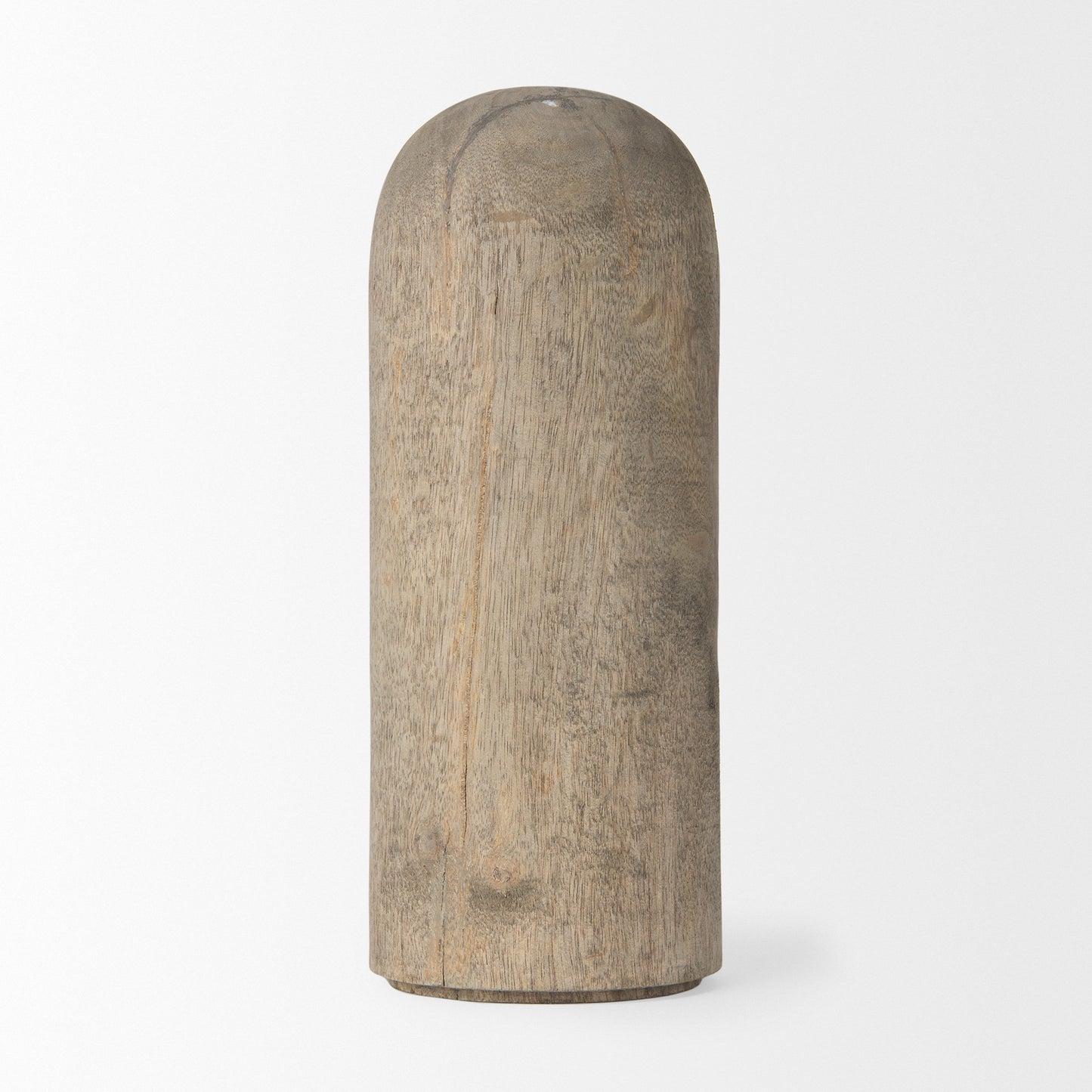 Knox Large Gray-Wash Wood Decorative Object