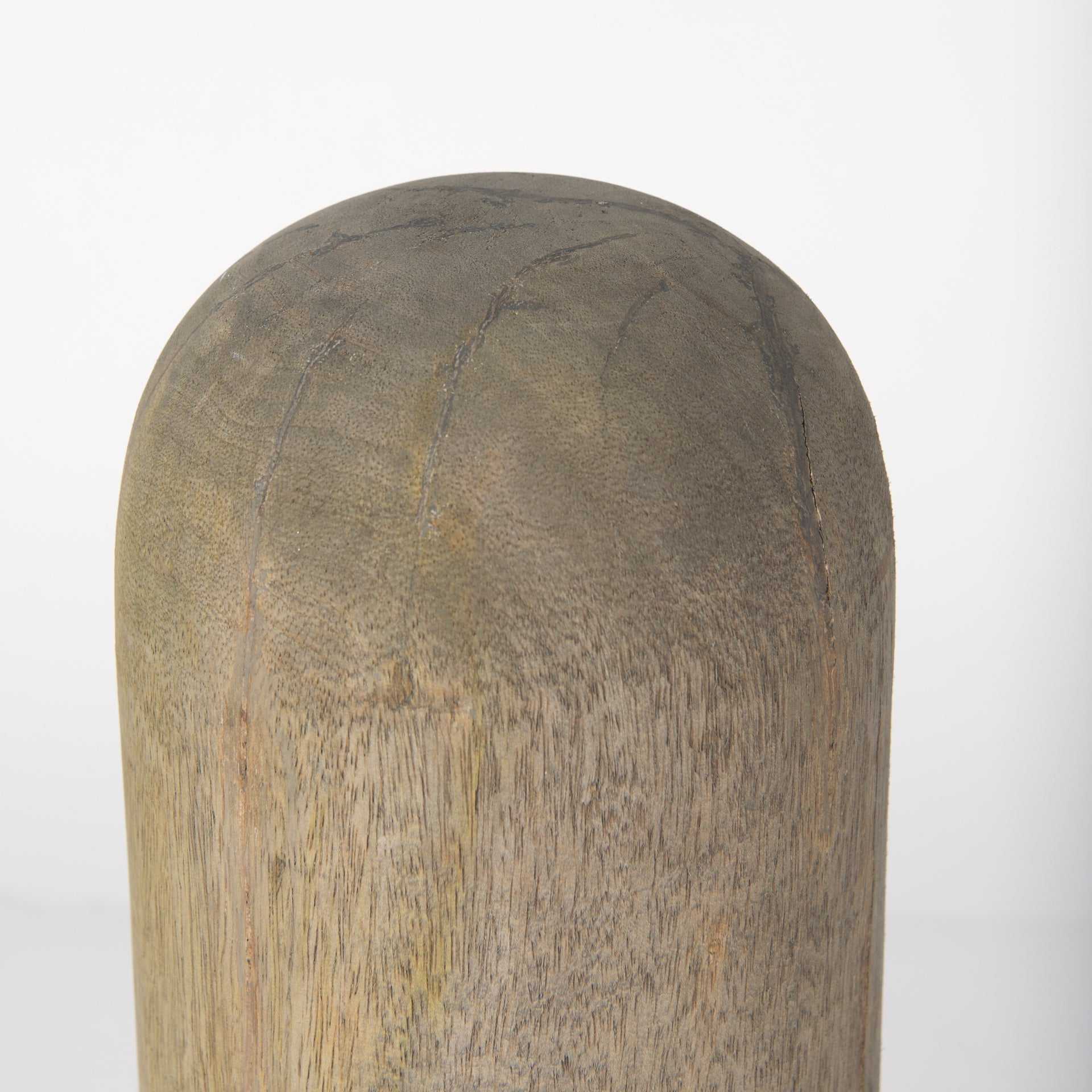 Knox Large Gray-Wash Wood Decorative Object