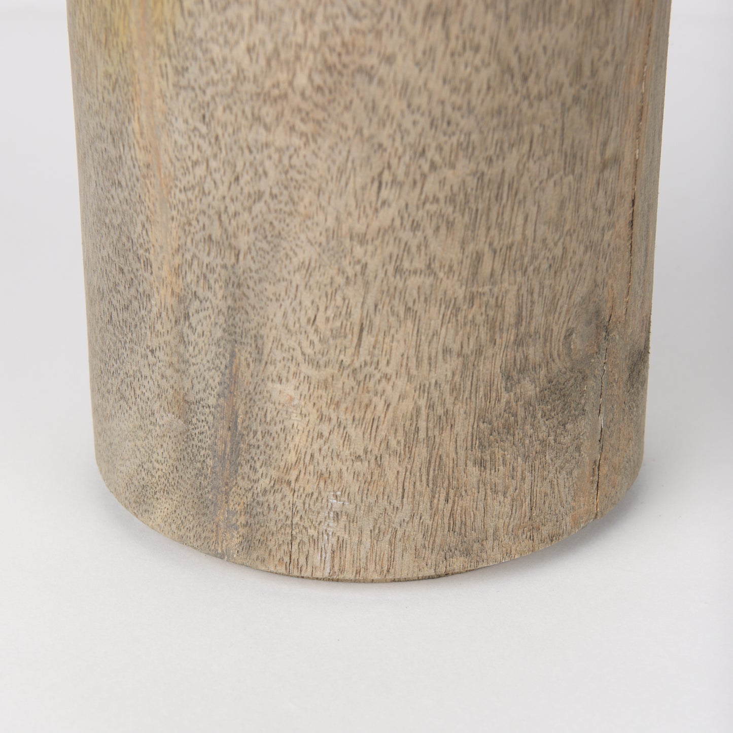 Knox Large Gray-Wash Wood Decorative Object