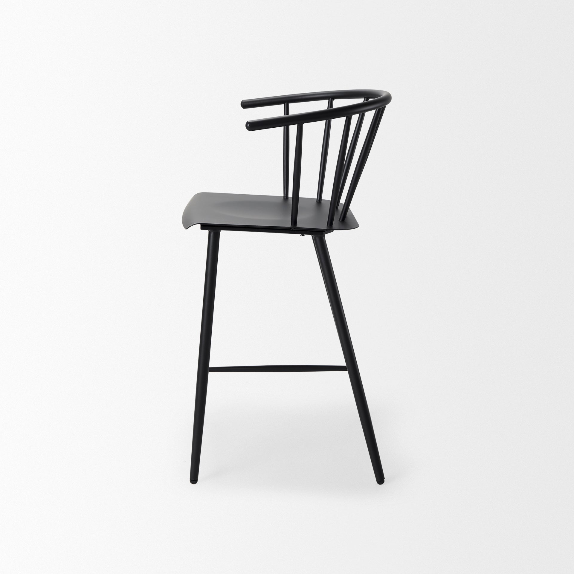 Colin Bar Counter Stool Black Metal | Counter - bar-stools