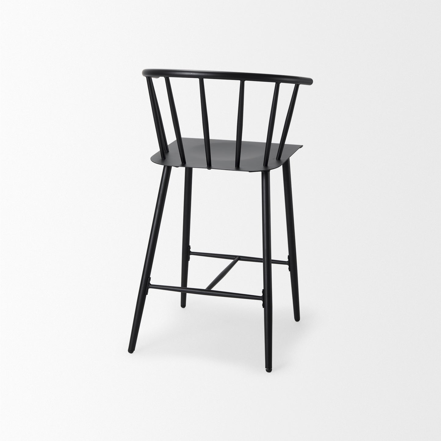 Colin Bar Counter Stool Black Metal | Counter - bar-stools