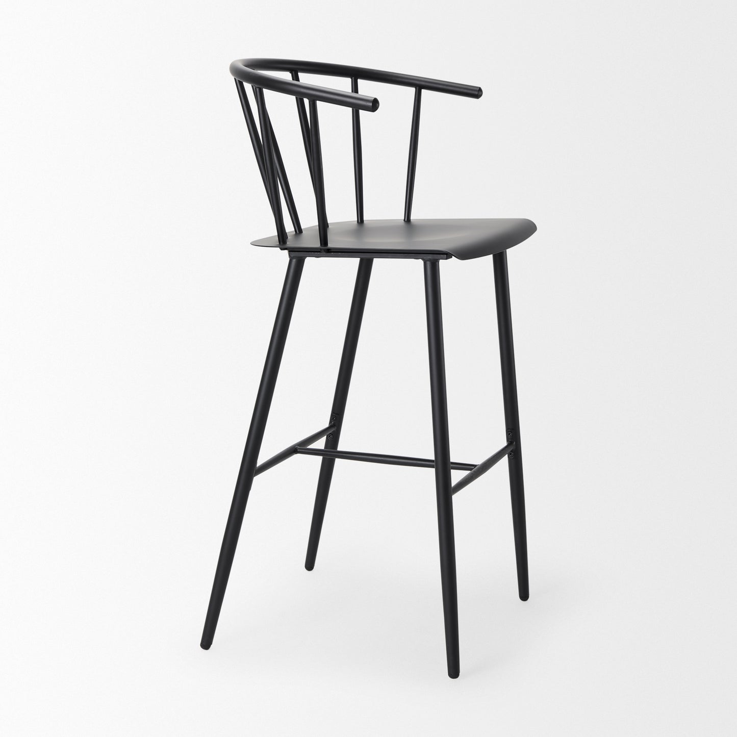 Colin Bar Counter Stool Black Metal | Bar - bar-stools