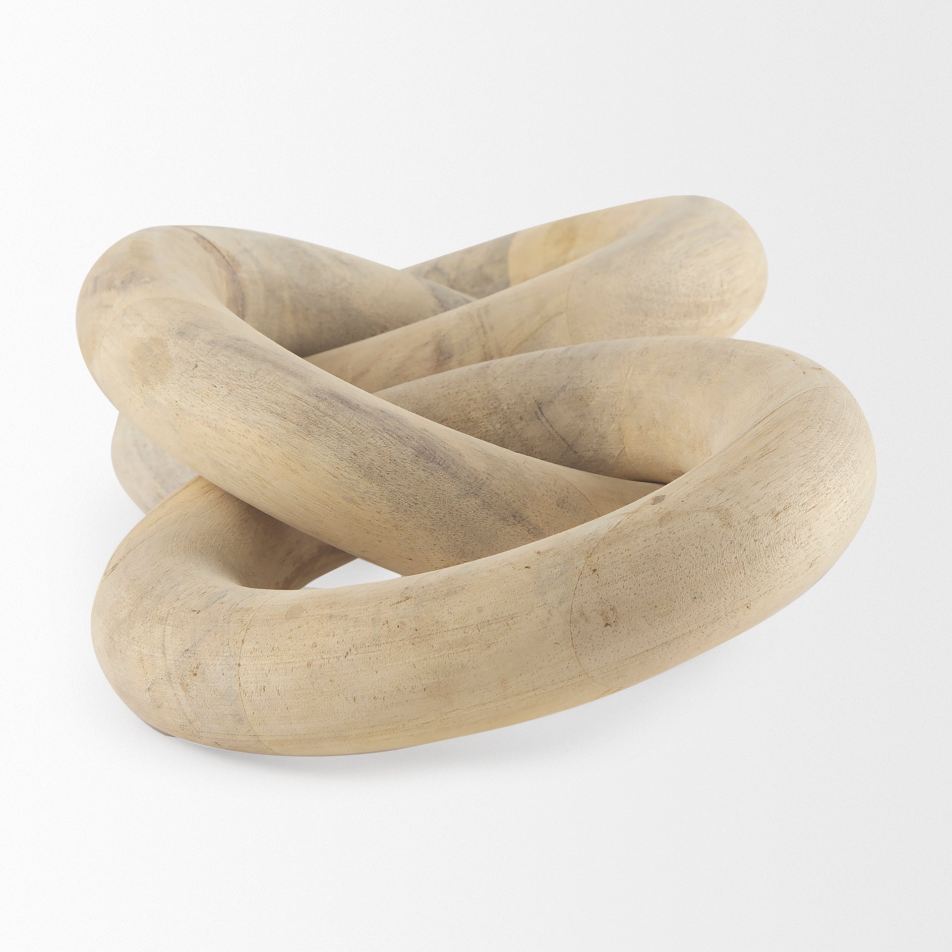 Alize Solid Wood Circular Chain Link Decorative Object