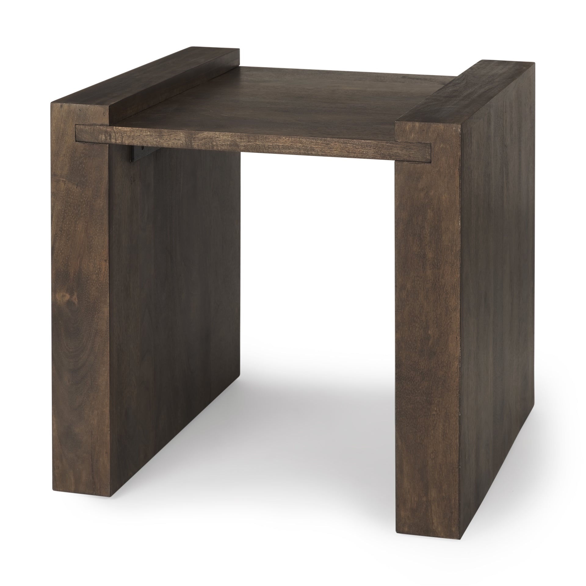 Athelia Accent Table Dark Brown Wood - accent-tables