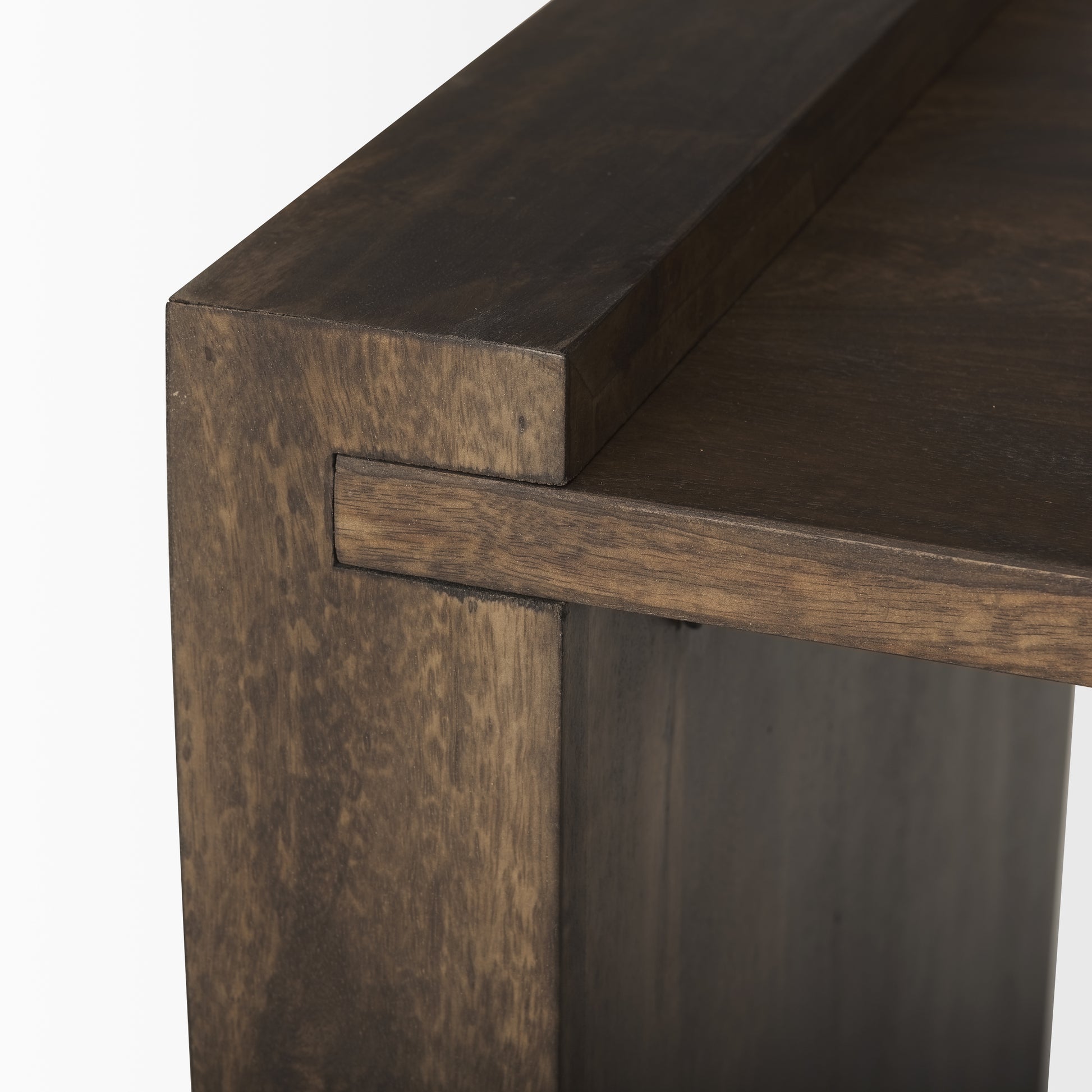 Athelia Accent Table Dark Brown Wood - accent-tables