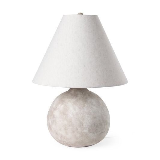 Mehdi Table Lamp Cream Ceramic - table-lamps