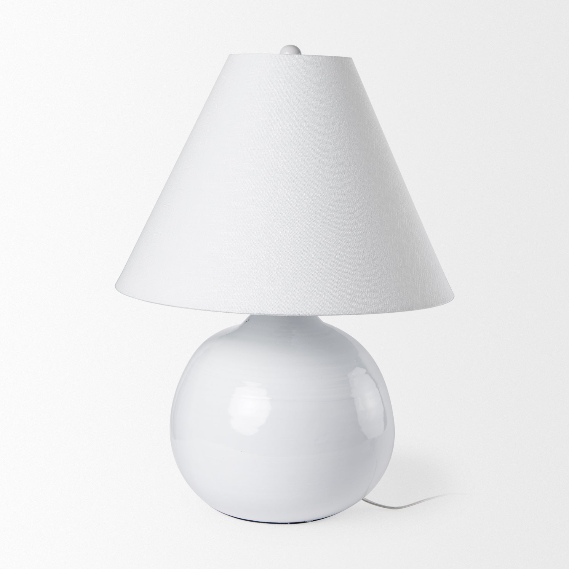 Mehdi Table Lamp White Ceramic - table-lamps