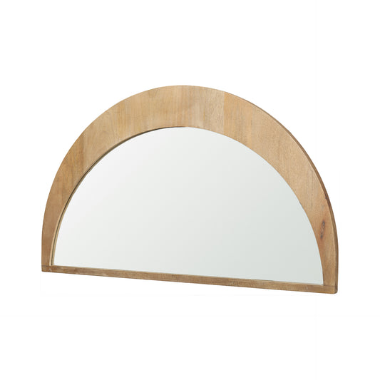 Celeste Light Brown Wood Small Mirror