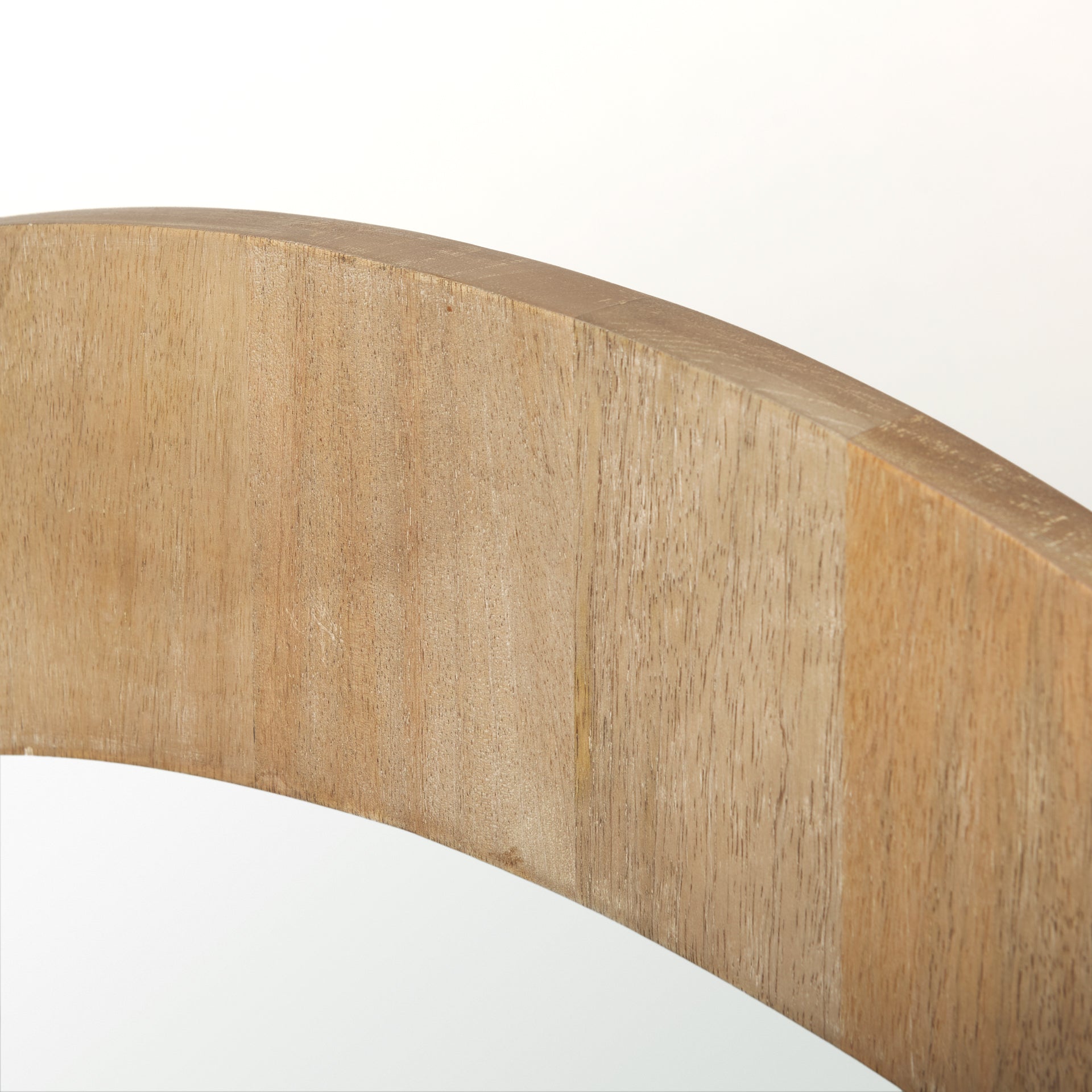 Celeste Light Brown Wood Small Mirror