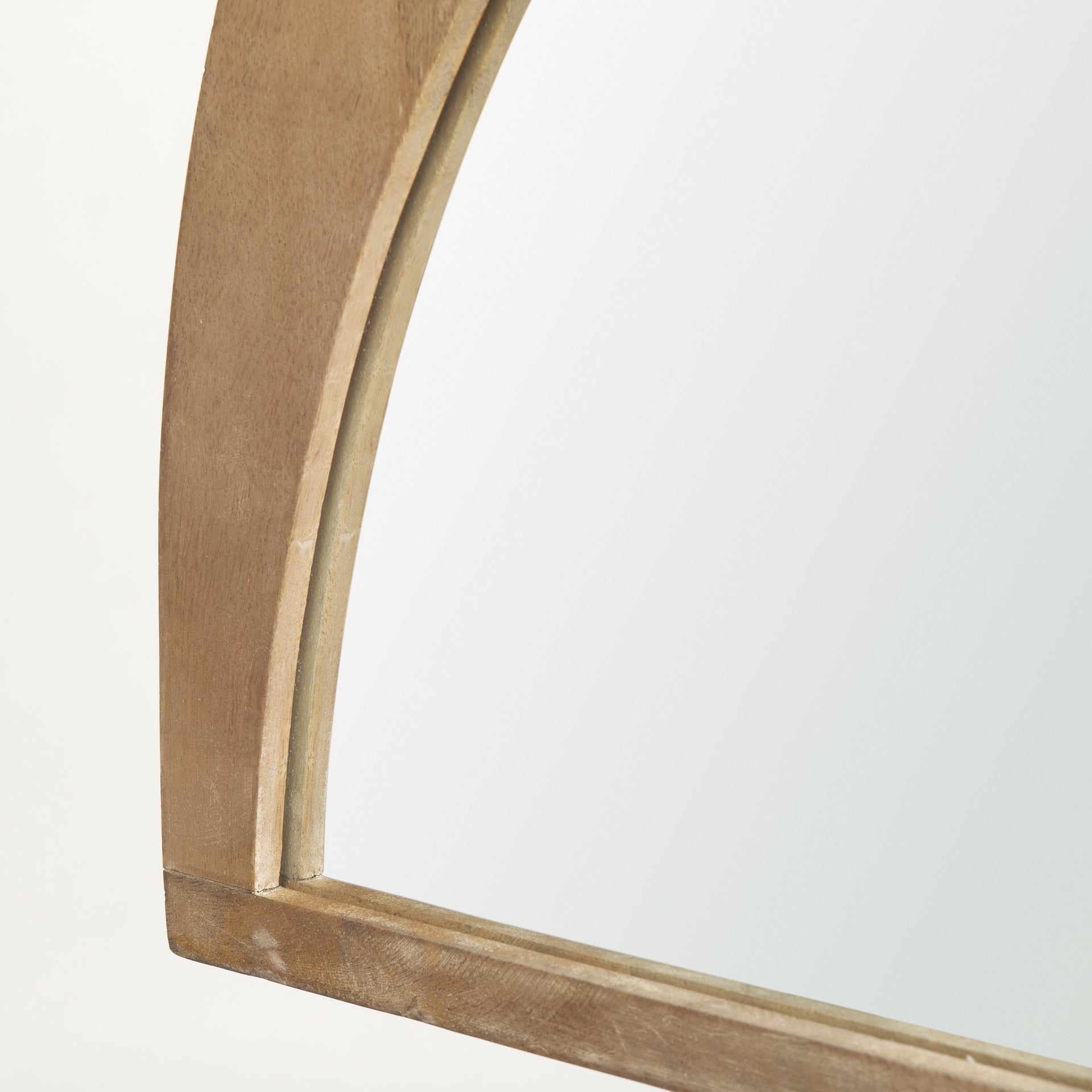 Celeste Light Brown Wood Small Mirror