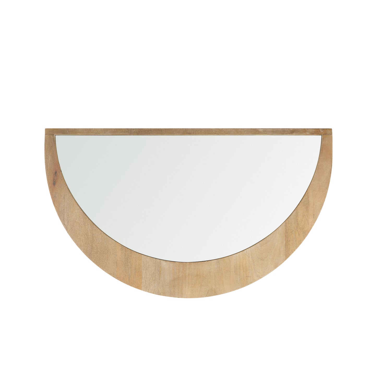 Celeste Light Brown Wood Small Mirror