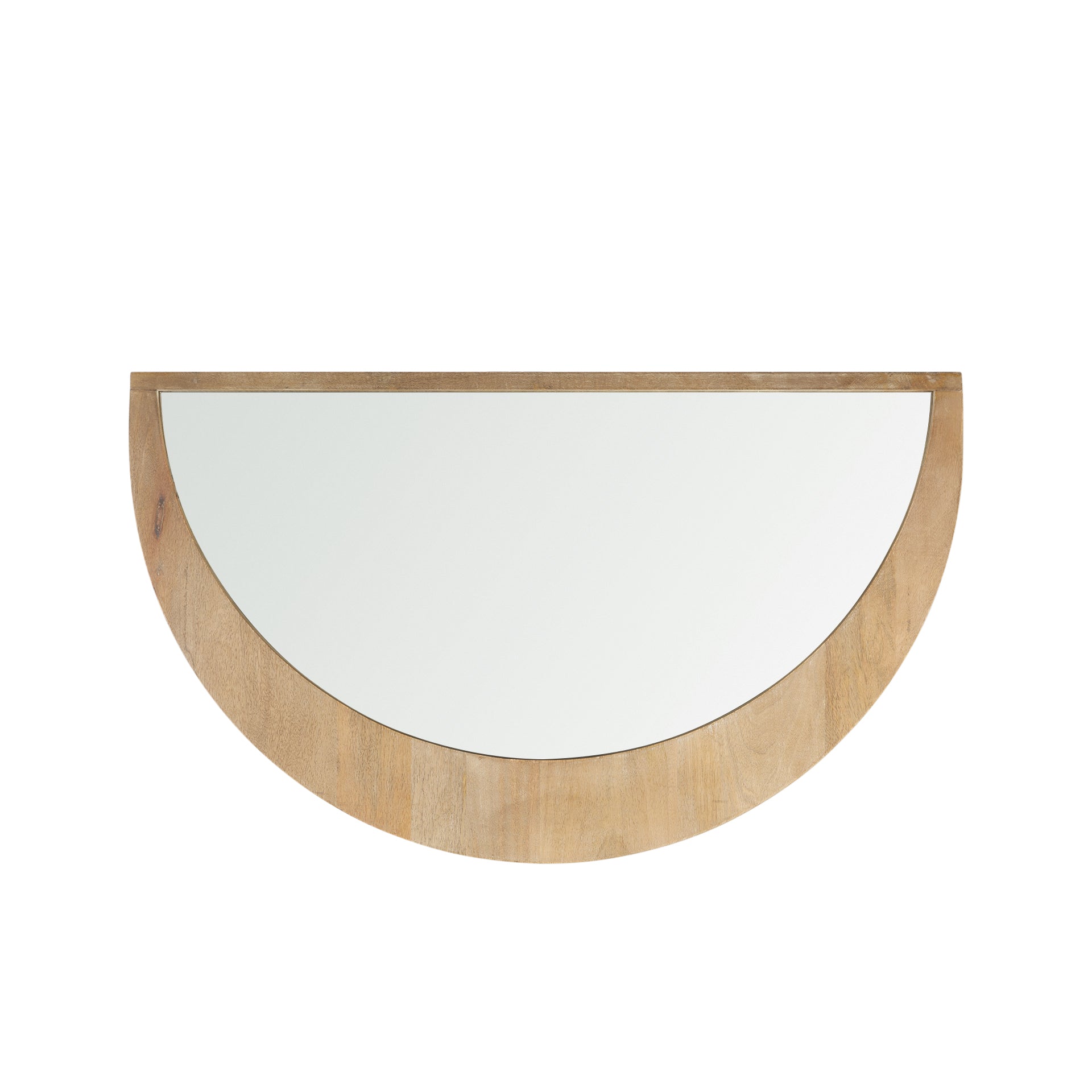 Celeste Light Brown Wood Small Mirror
