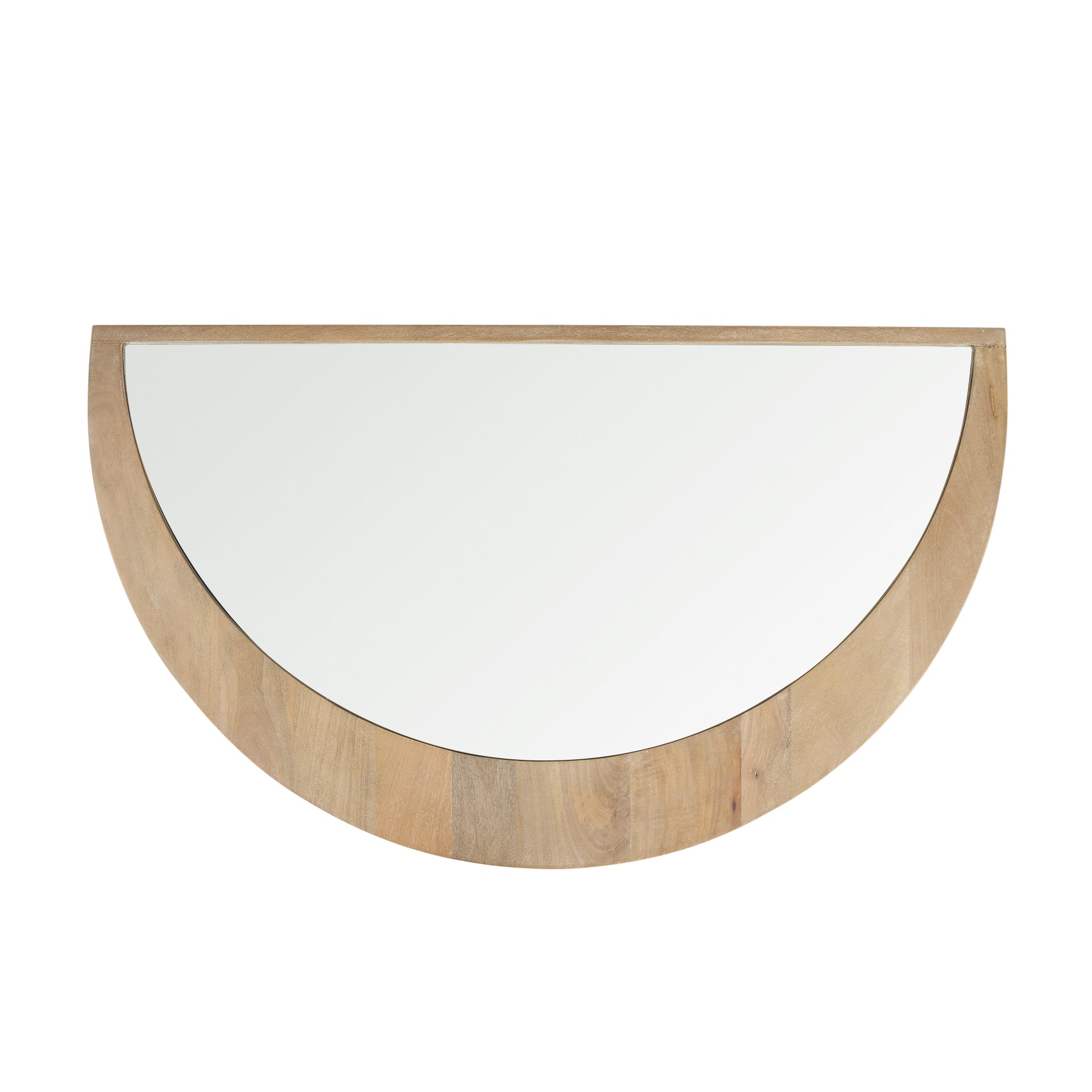 Celeste Light Brown Wood Large Mirror