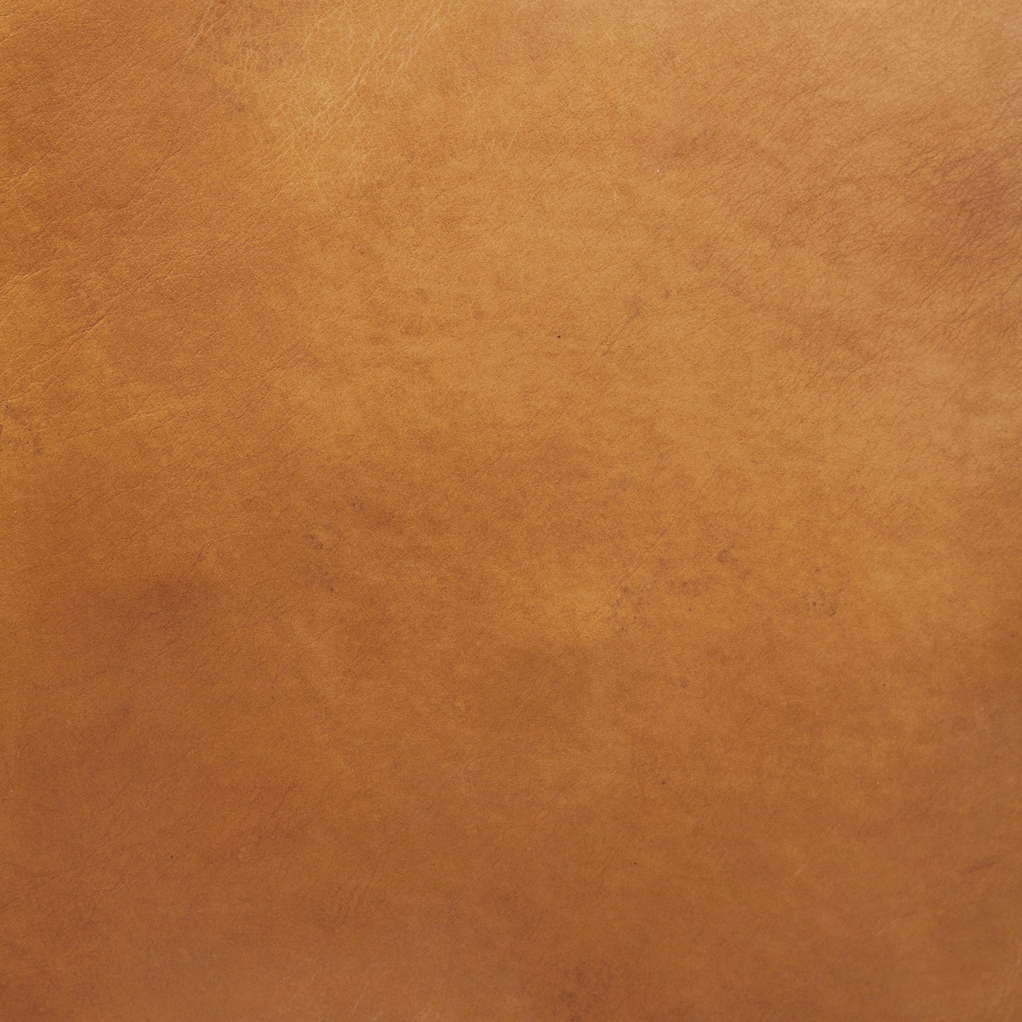 Grosjean Brown Leather Wrap Metal Frame Accent Chair