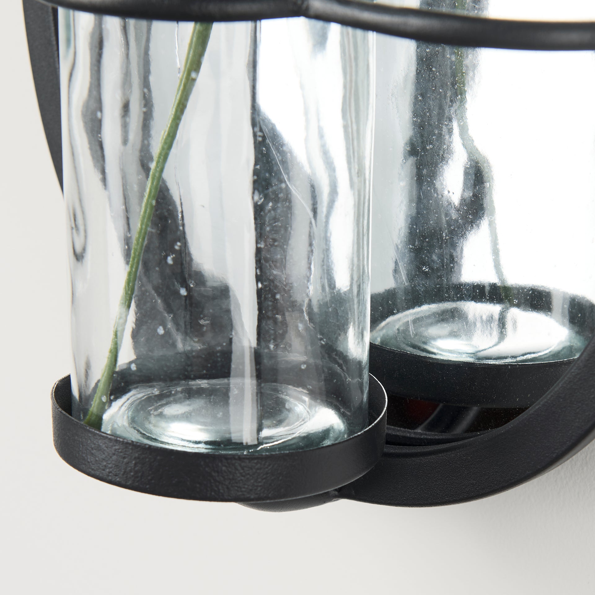 Katherine Wall Mounted Mirror w Glass Bottle for Botanicals or Floral