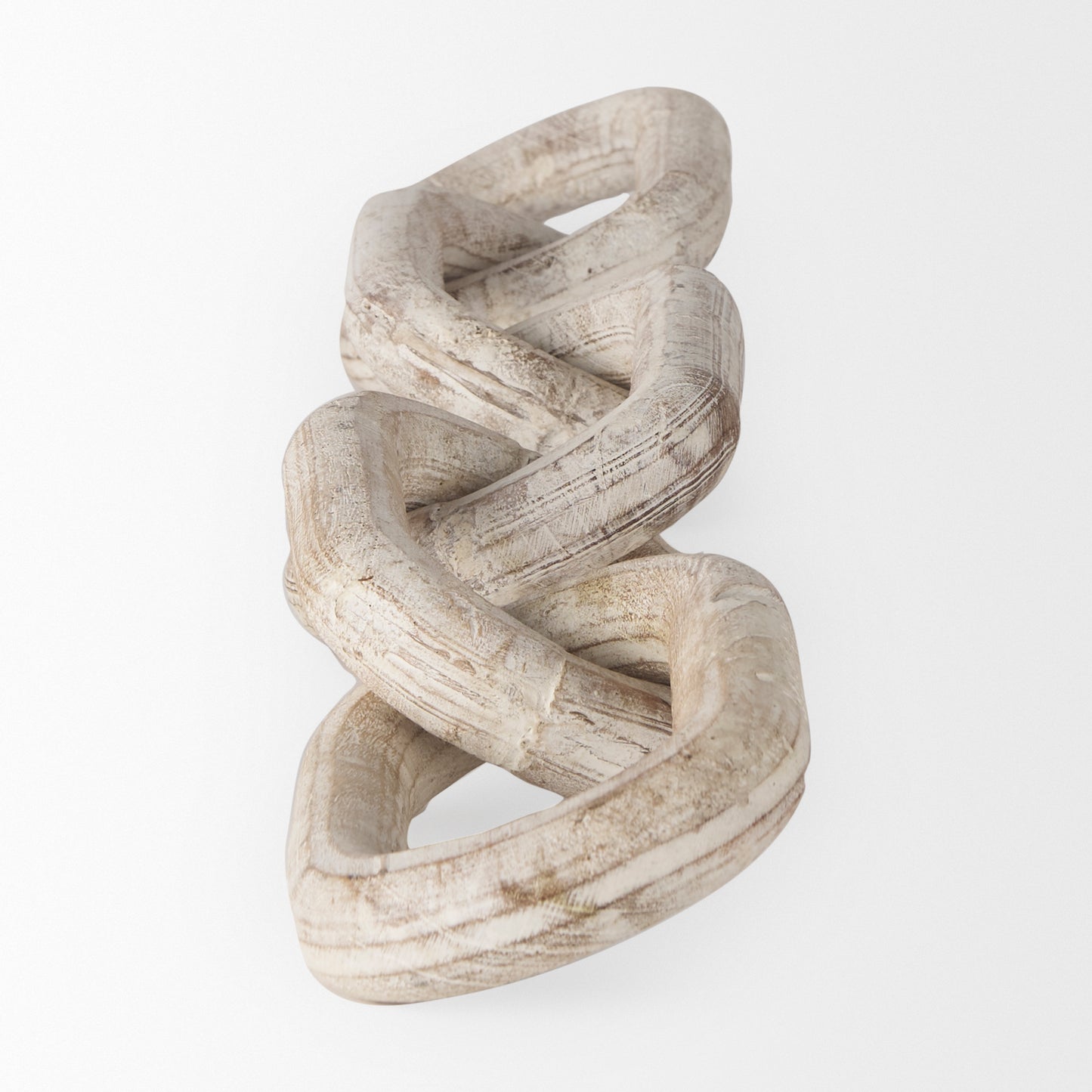 Alix 29.0L x 5.0W x 5.0H Beige Wooden Link Chain Decorative Object