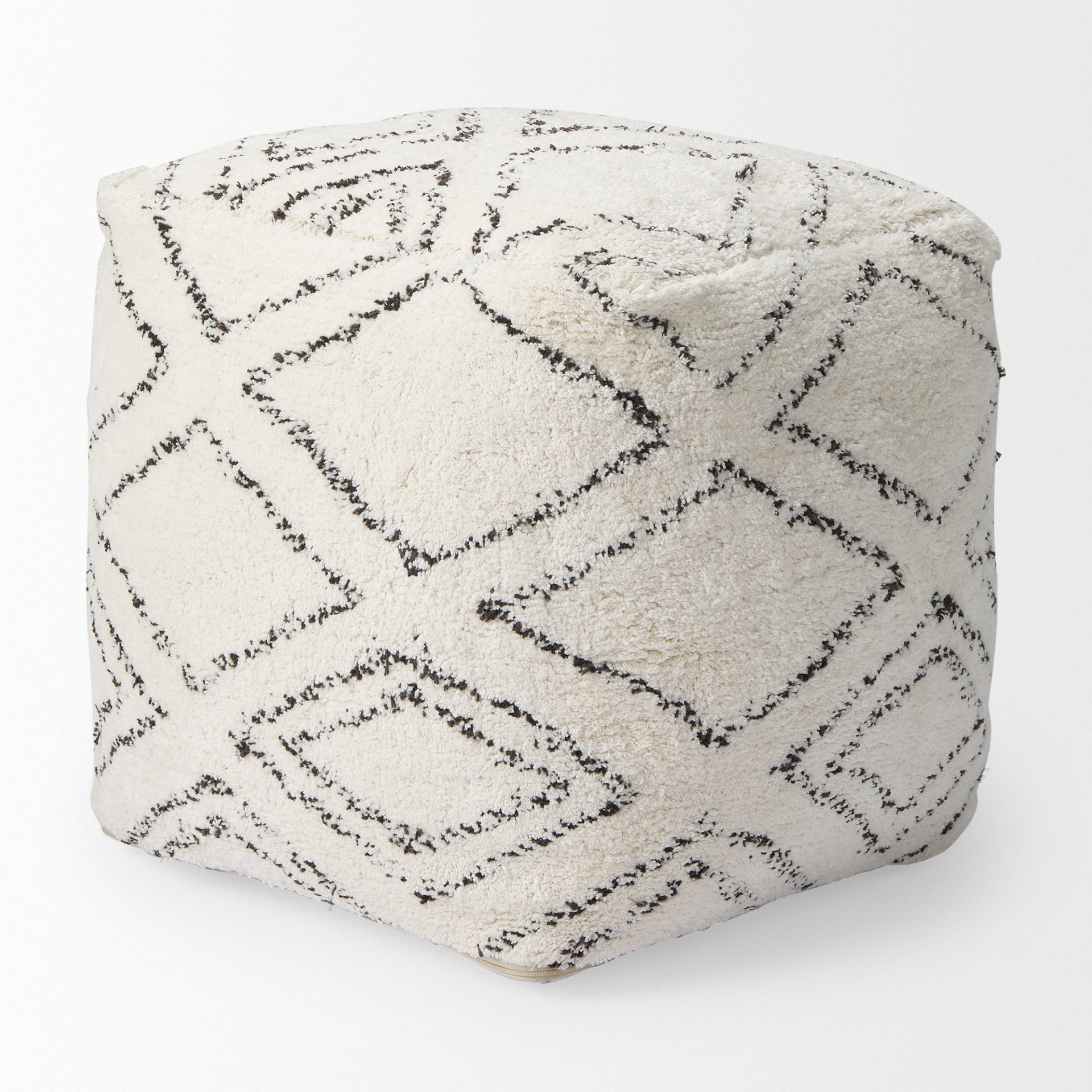 Tapir Pouf Beige Cotton - poufs