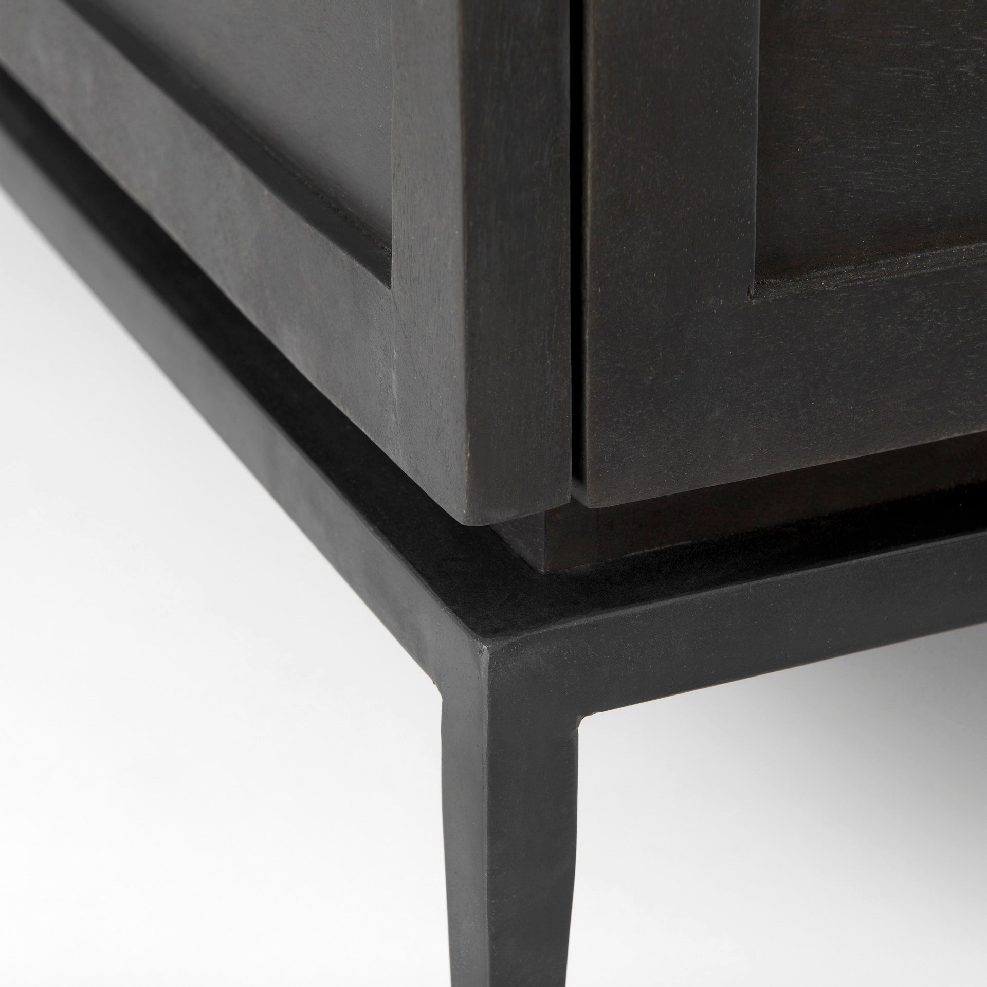 Divina Coffee Table White Marble | Dark Brown Wood - coffee-tables