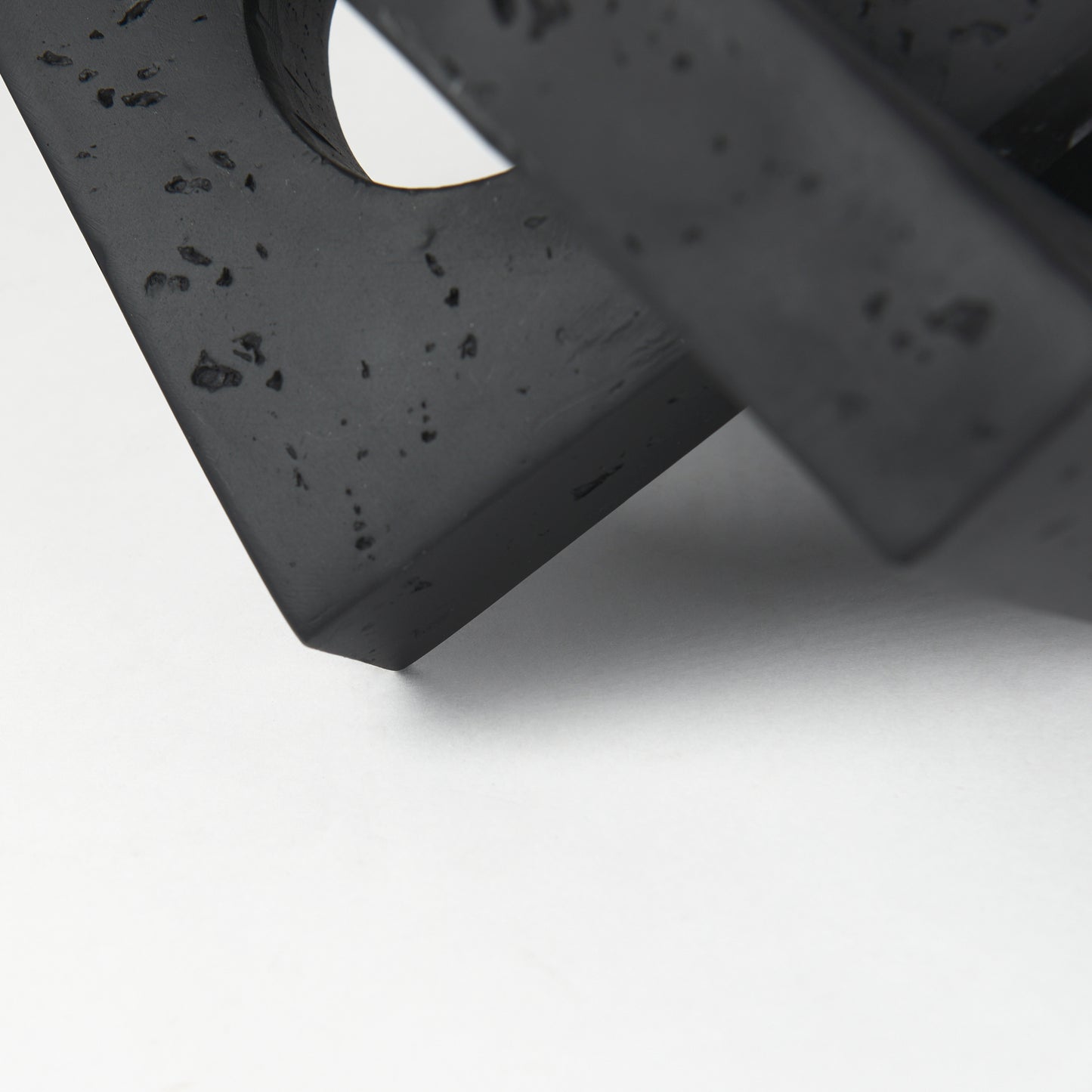 Linx  Small Matte Black Resin Sculpture Decorative Object