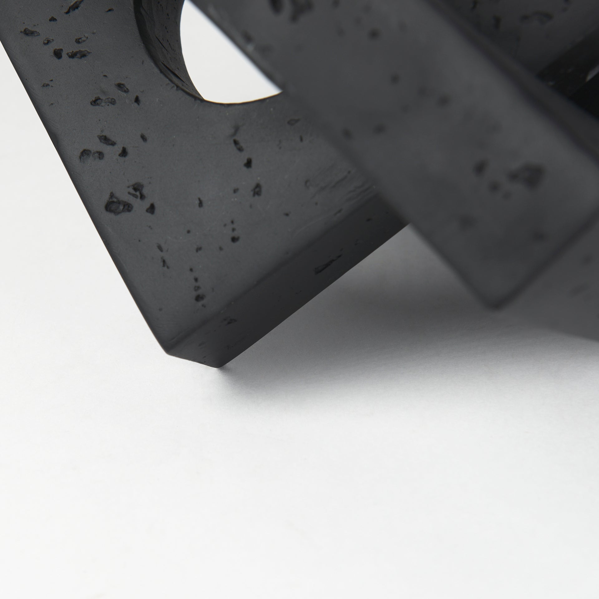 Linx  Small Matte Black Resin Sculpture Decorative Object