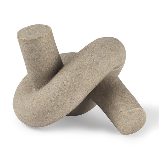 Otto Sandstone Resin Small Knot Sculpture Decorative Object