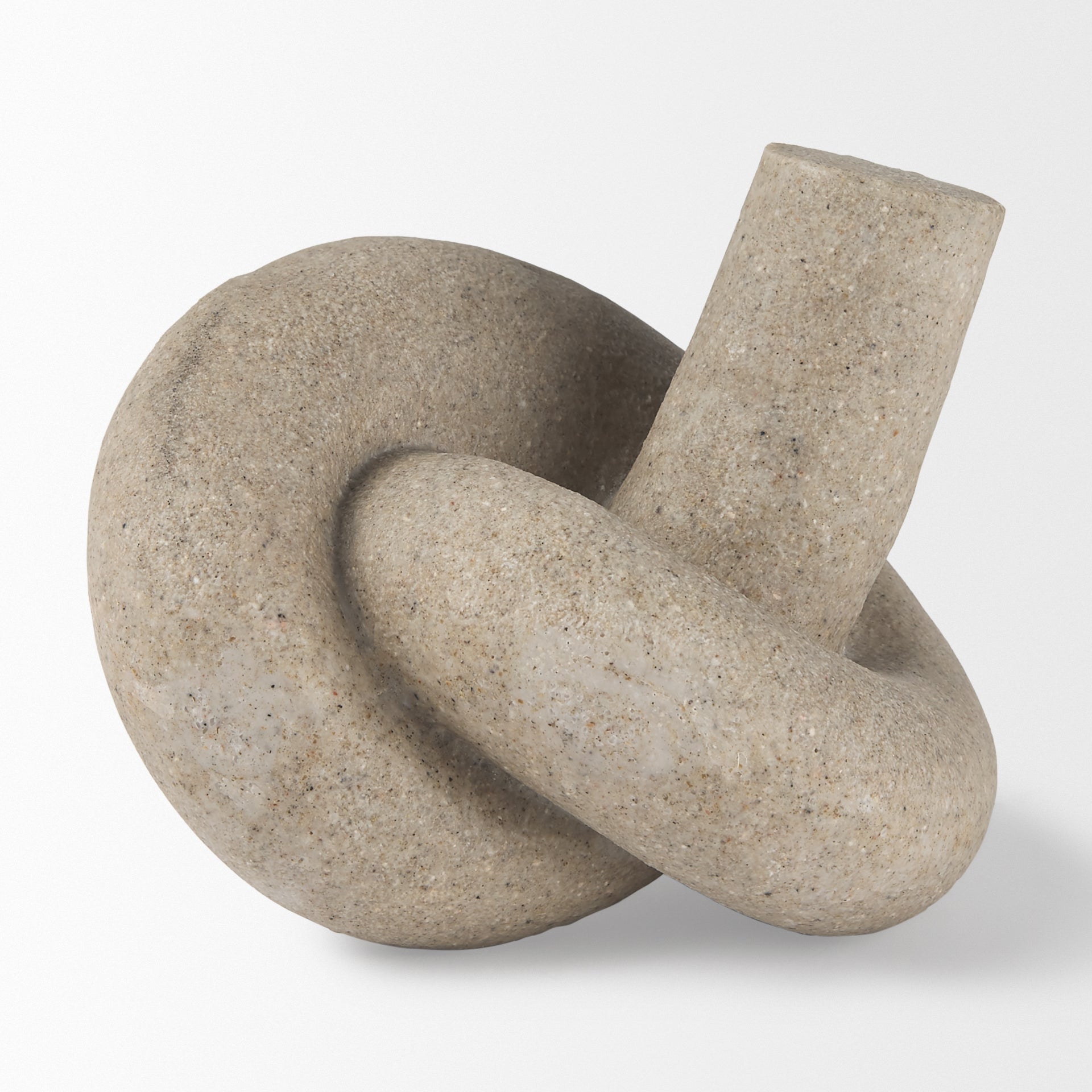 Otto Sandstone Resin Small Knot Sculpture Decorative Object