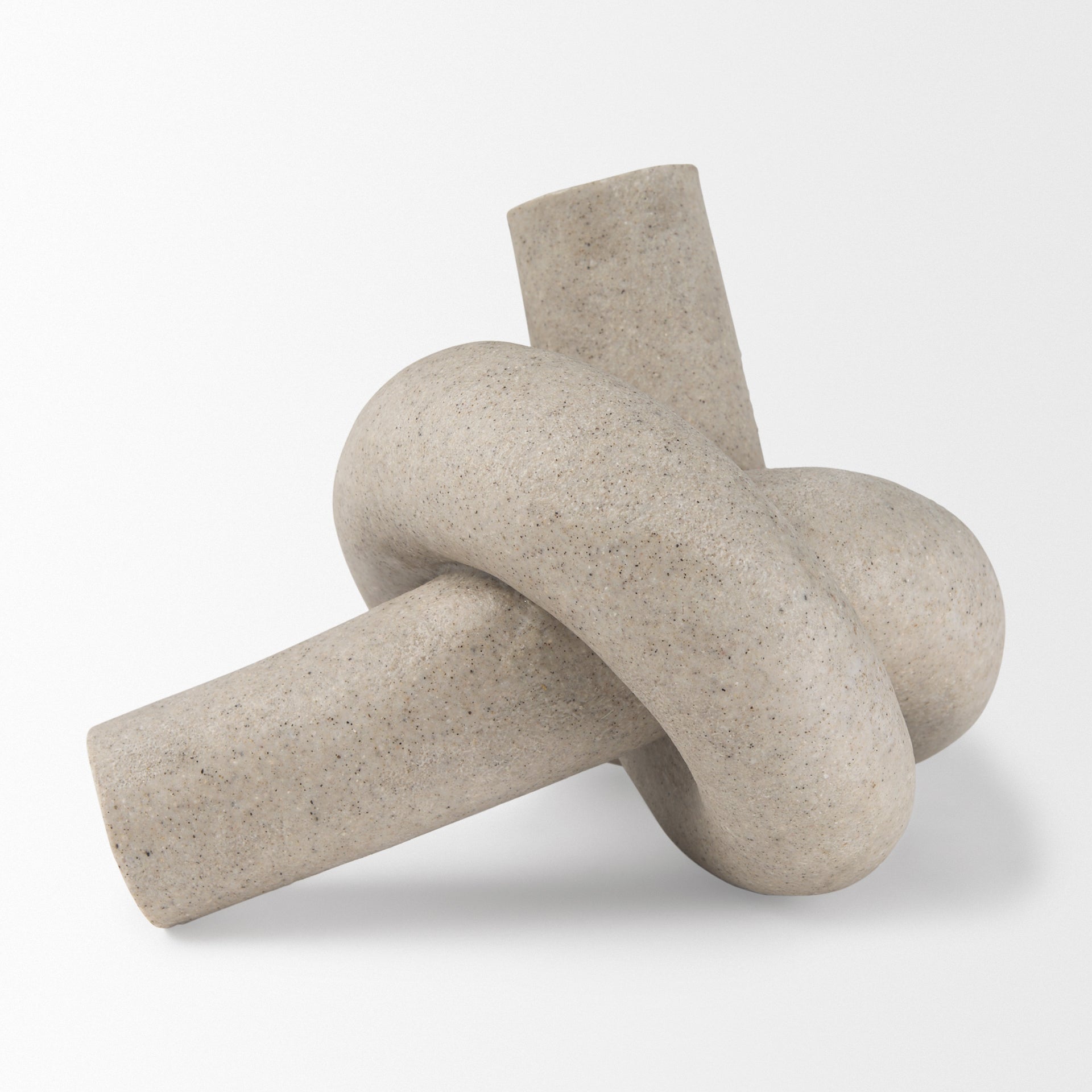 Otto  Sandstone Resin Large Knot Sculpture Decorative Object