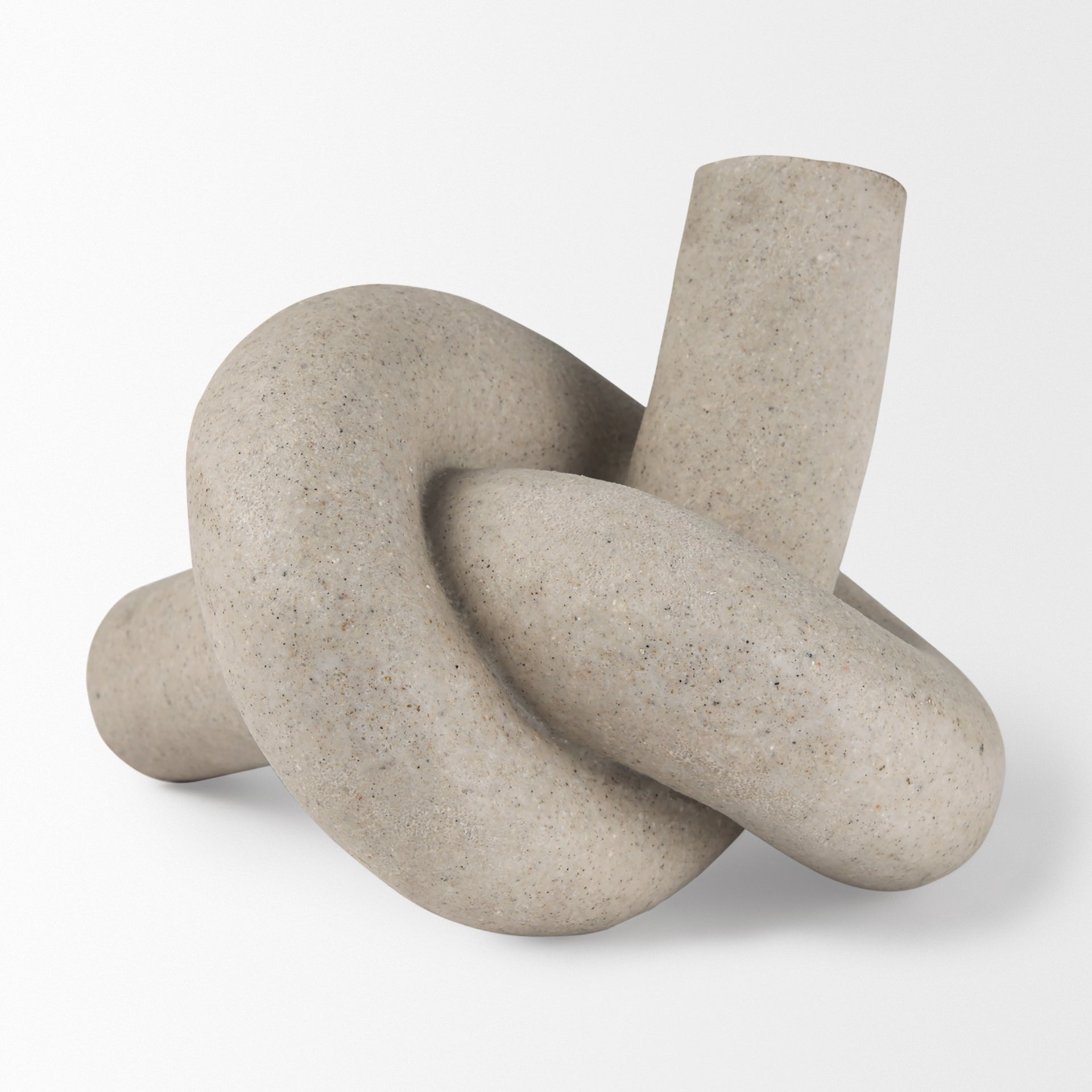 Otto  Sandstone Resin Large Knot Sculpture Decorative Object
