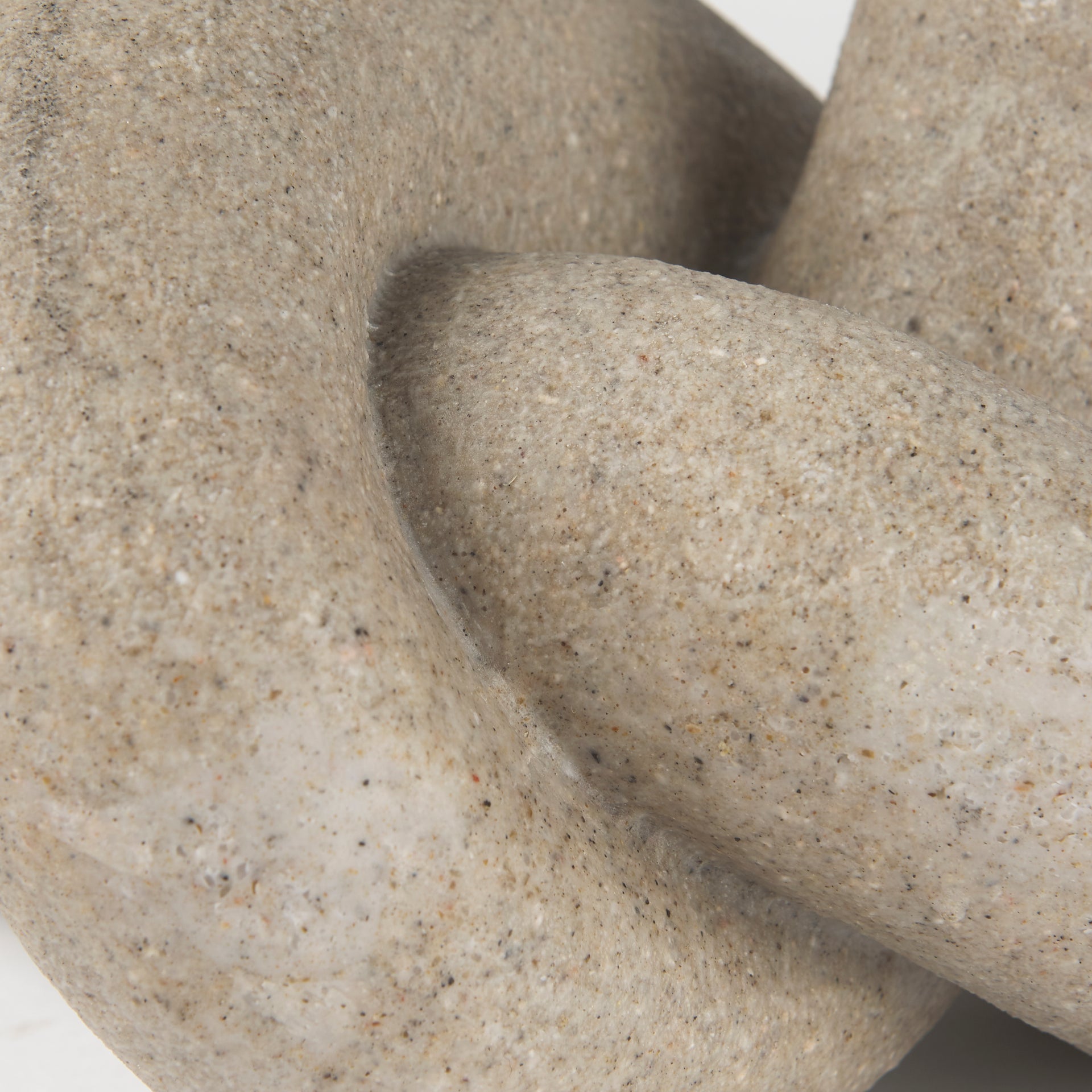 Otto Sandstone Resin Small Knot Sculpture Decorative Object
