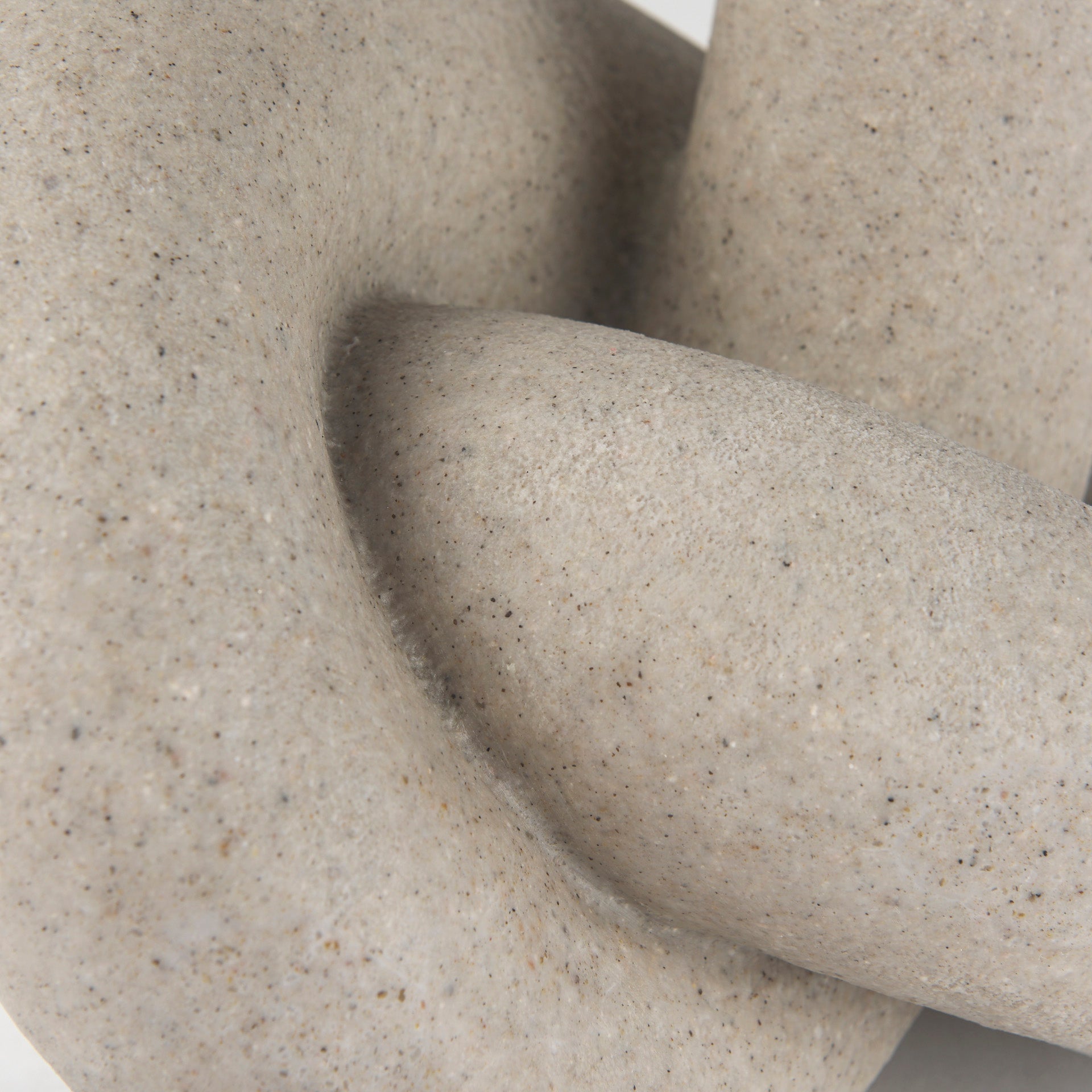 Otto  Sandstone Resin Large Knot Sculpture Decorative Object