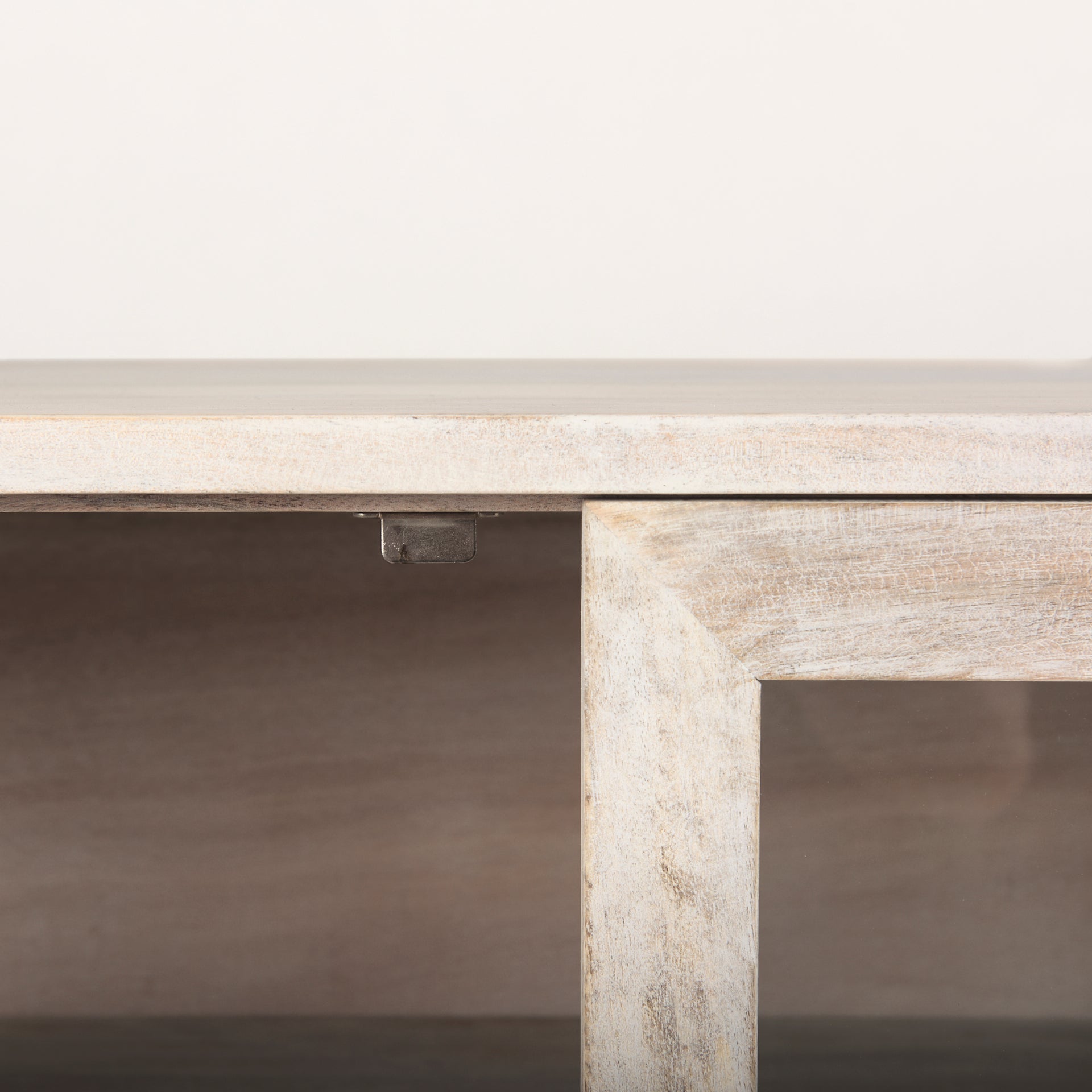 Arelius 70L x 18.75W x 32H White Wood W/ Gold Metal Base 4 Door Glass Cabinet Sideboard