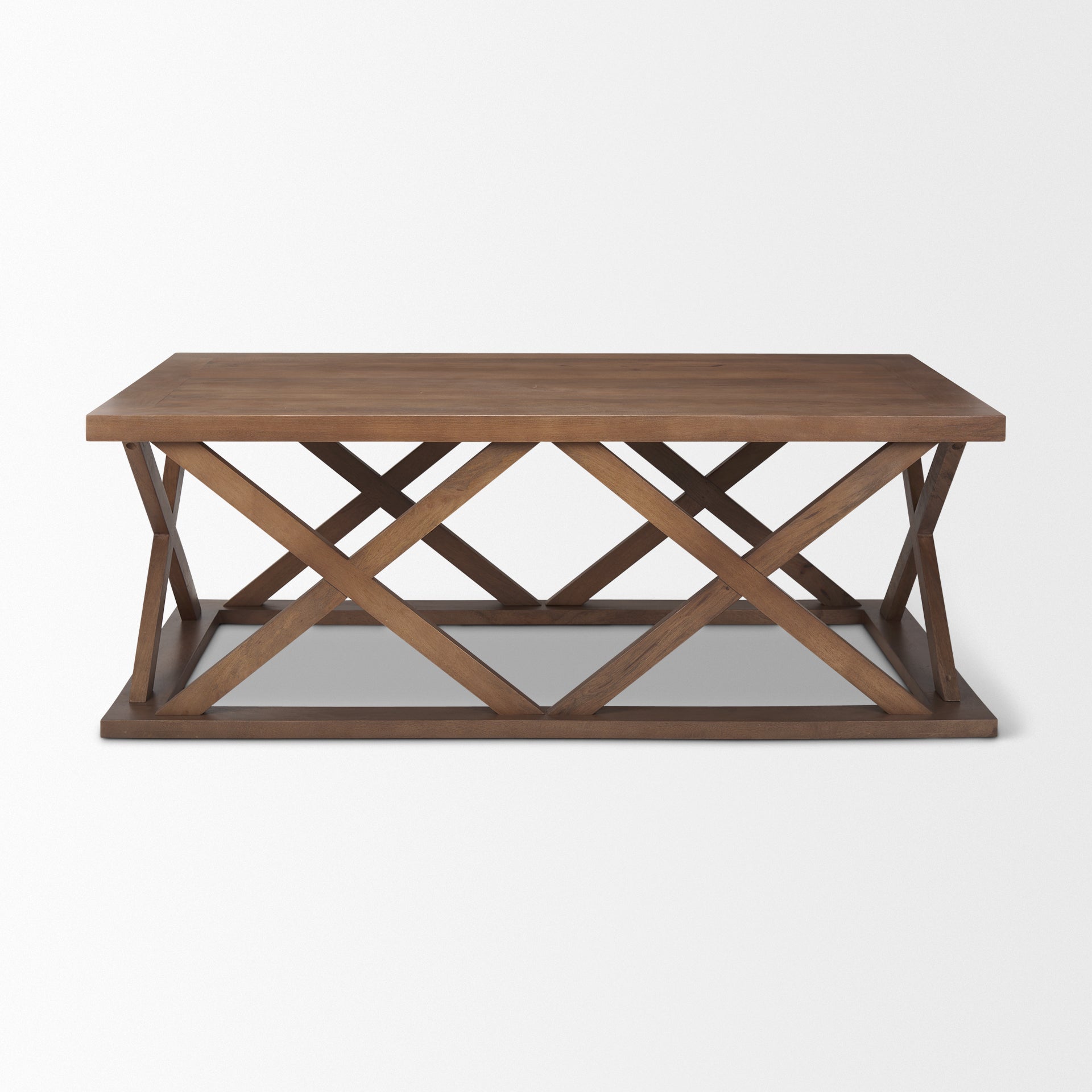 Forsey Rectangular Coffee Table Medium Brown Wood - coffee-tables