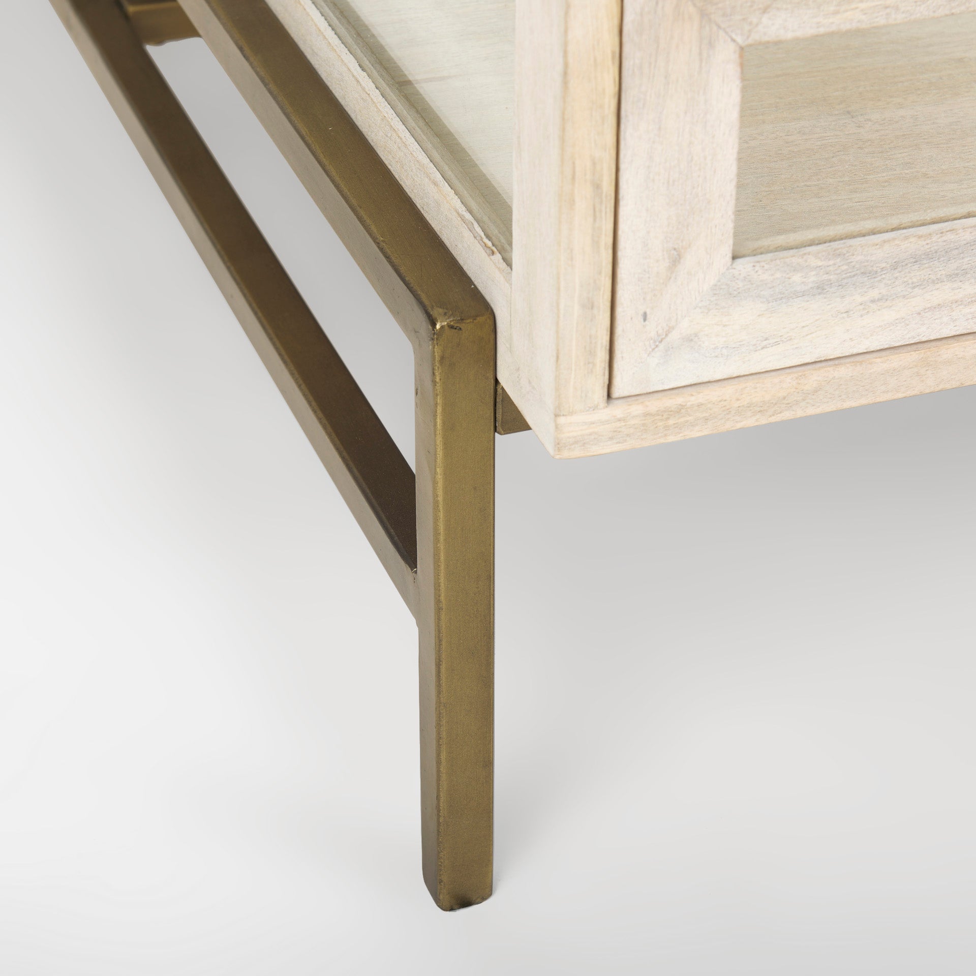 Arelius Coffee Table Series White Wood | Gold Metal | Square - coffee-tables
